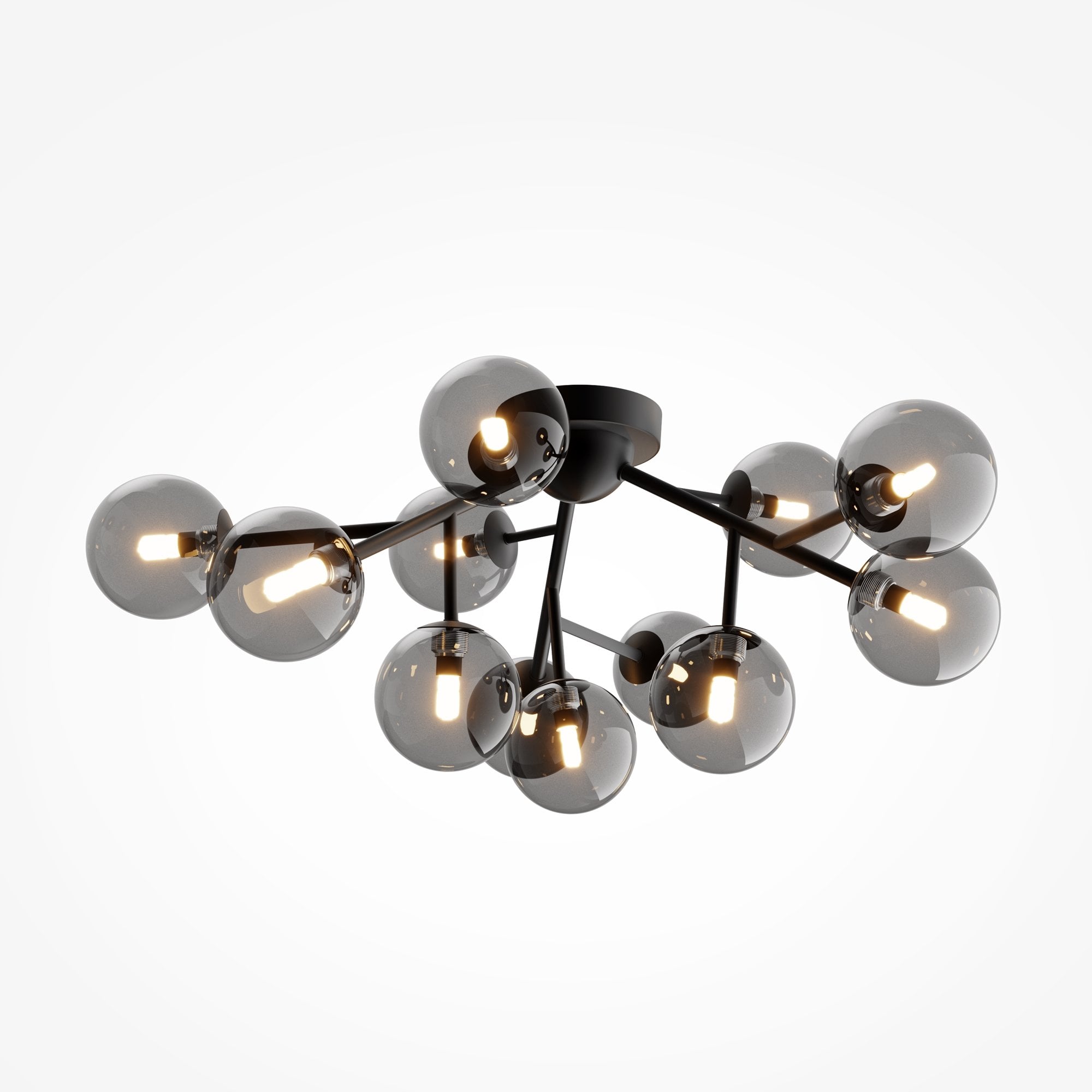 Modern Dallas Ceiling Lamp - Matte Black