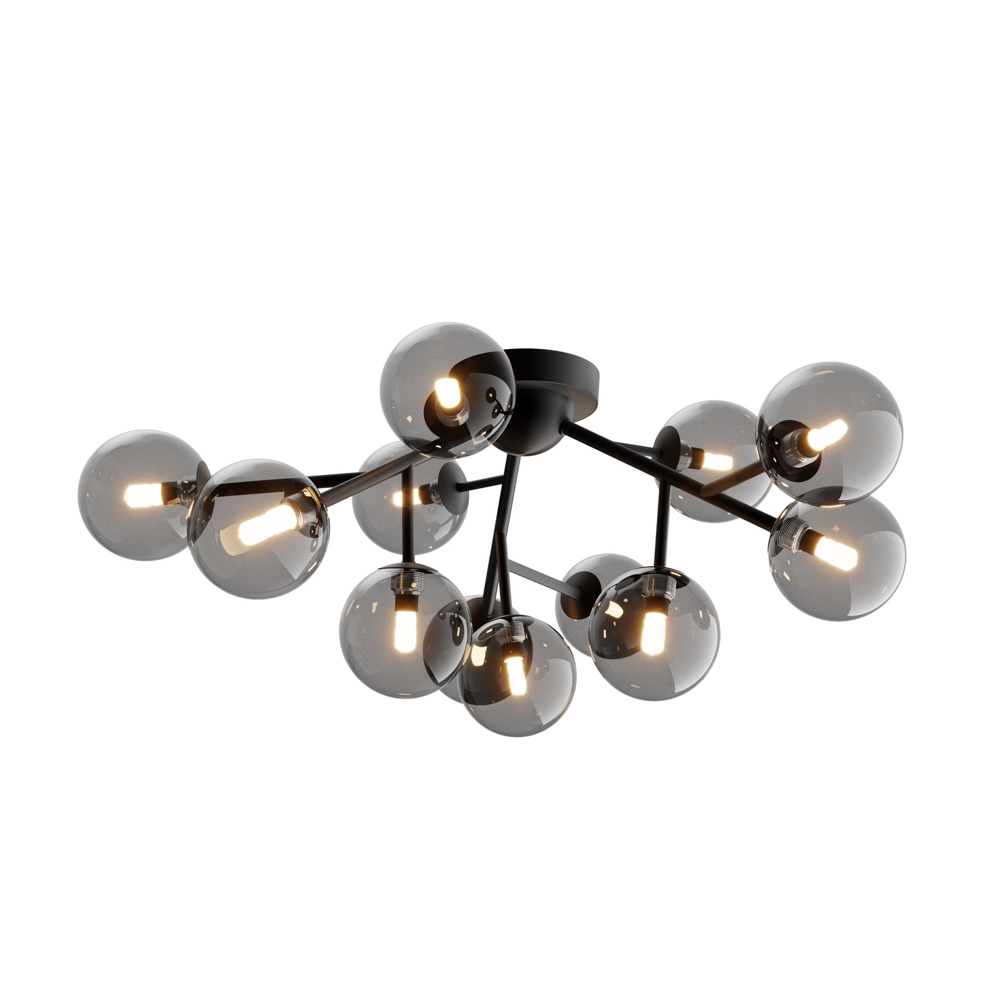 Modern Dallas Ceiling Lamp - Matte Black