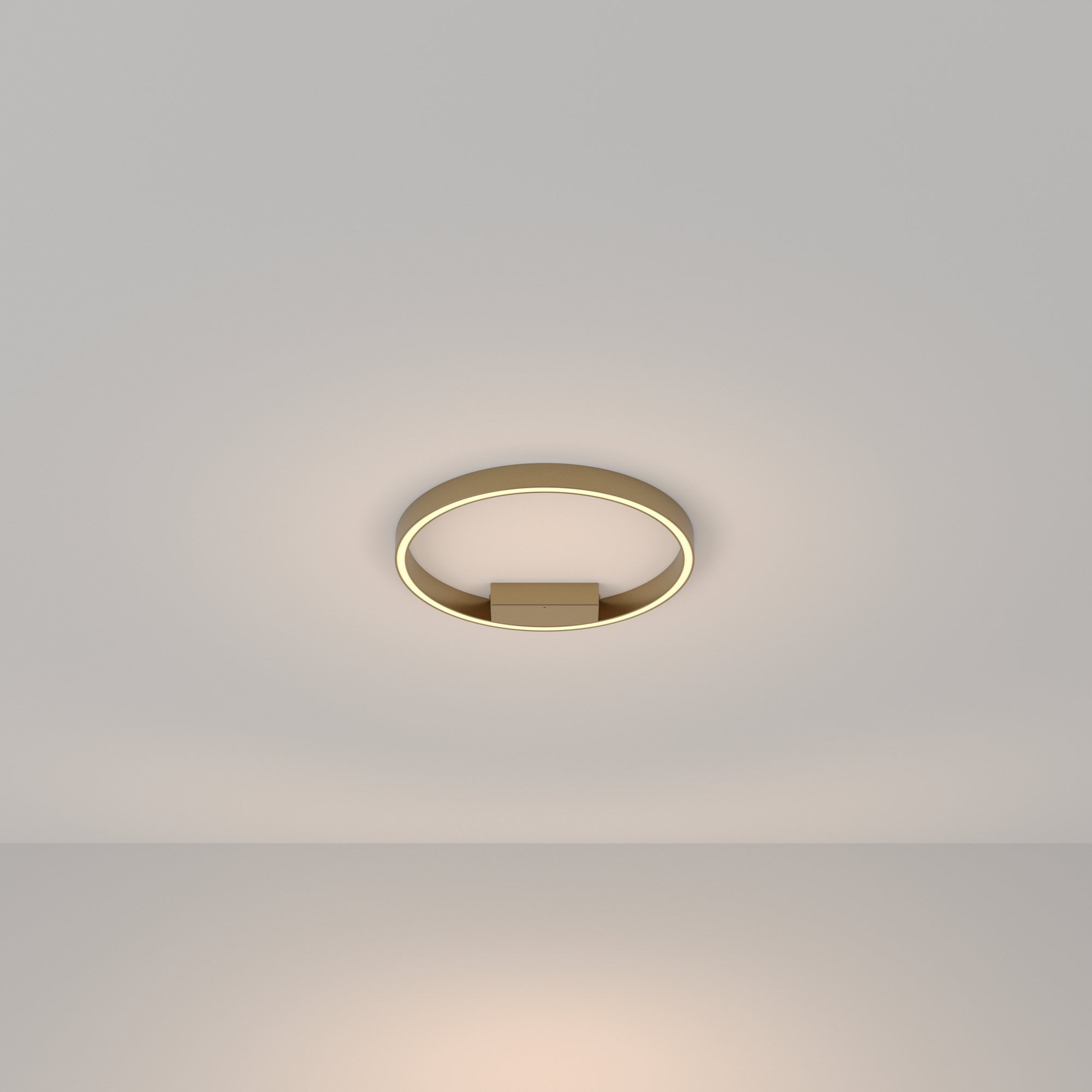 Modern Rim Ceiling Lamp - Brass