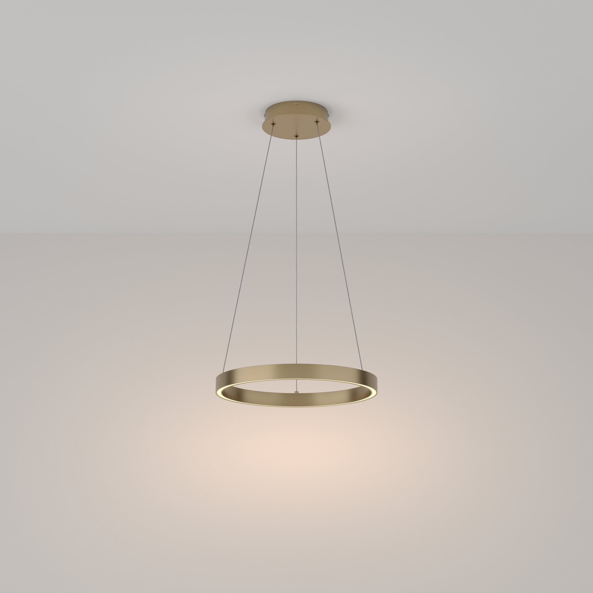 Modern Rim Pendant Lamp - Brass