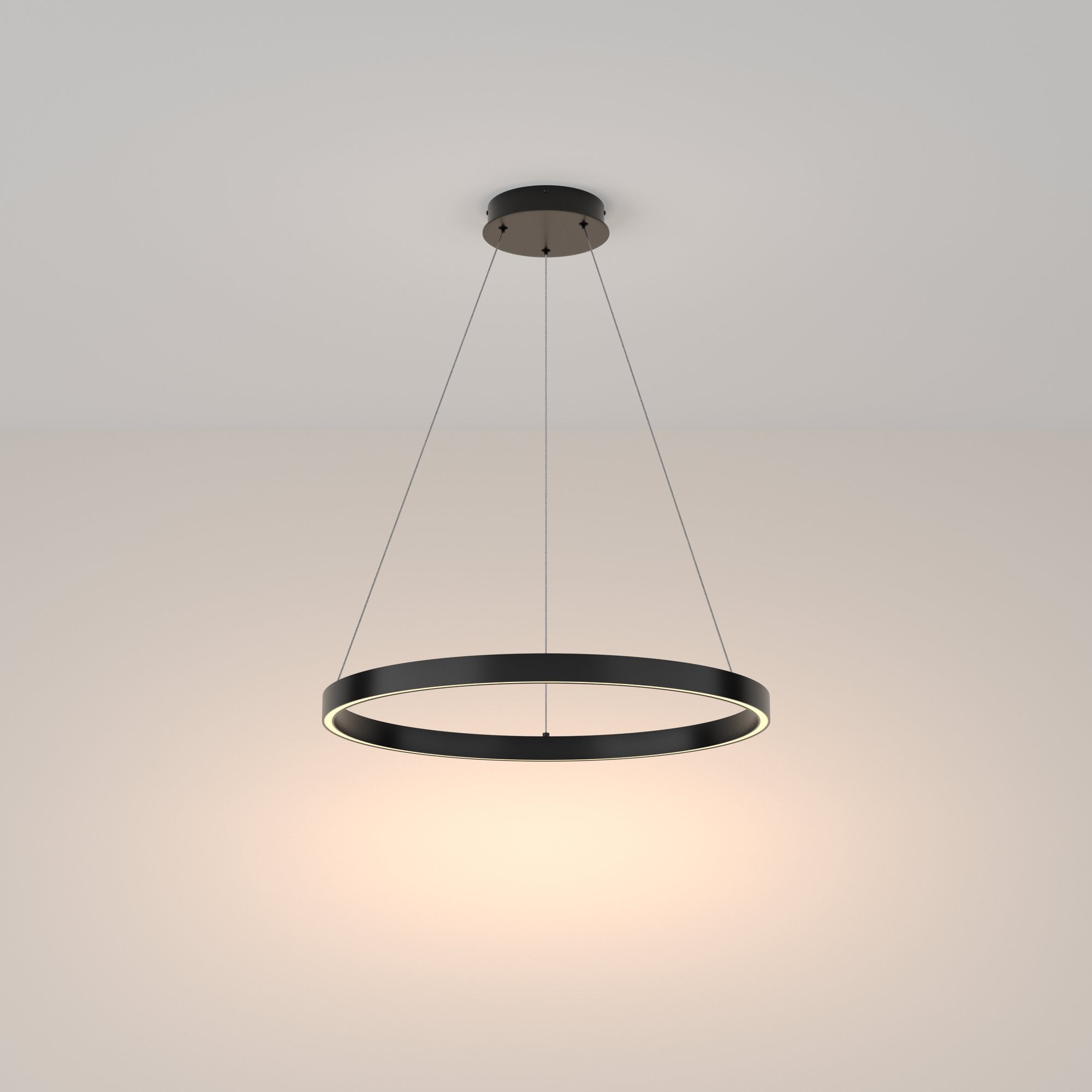 Modern Rim Pendant Lamp - Black