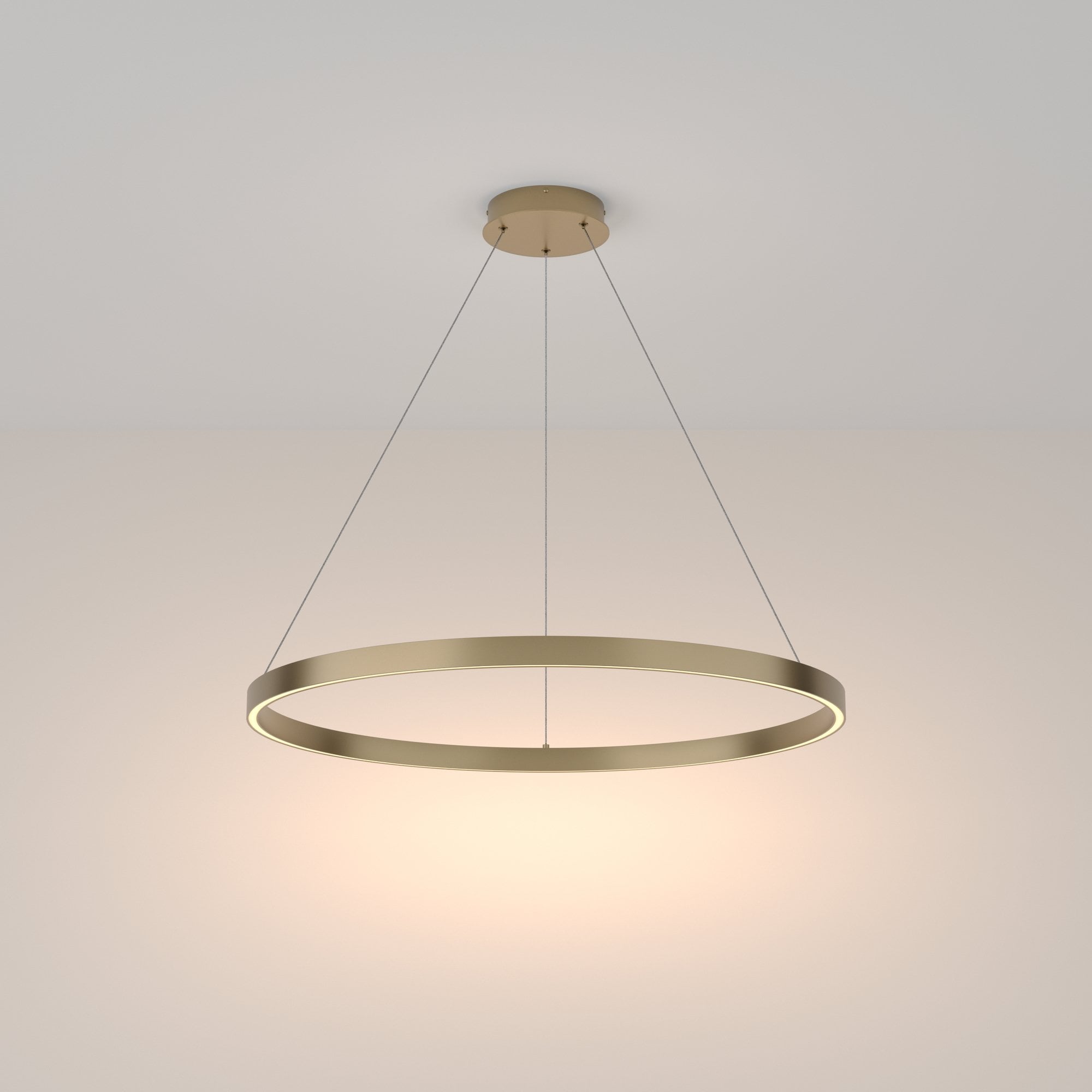 Modern Rim Pendant Lamp - Brass