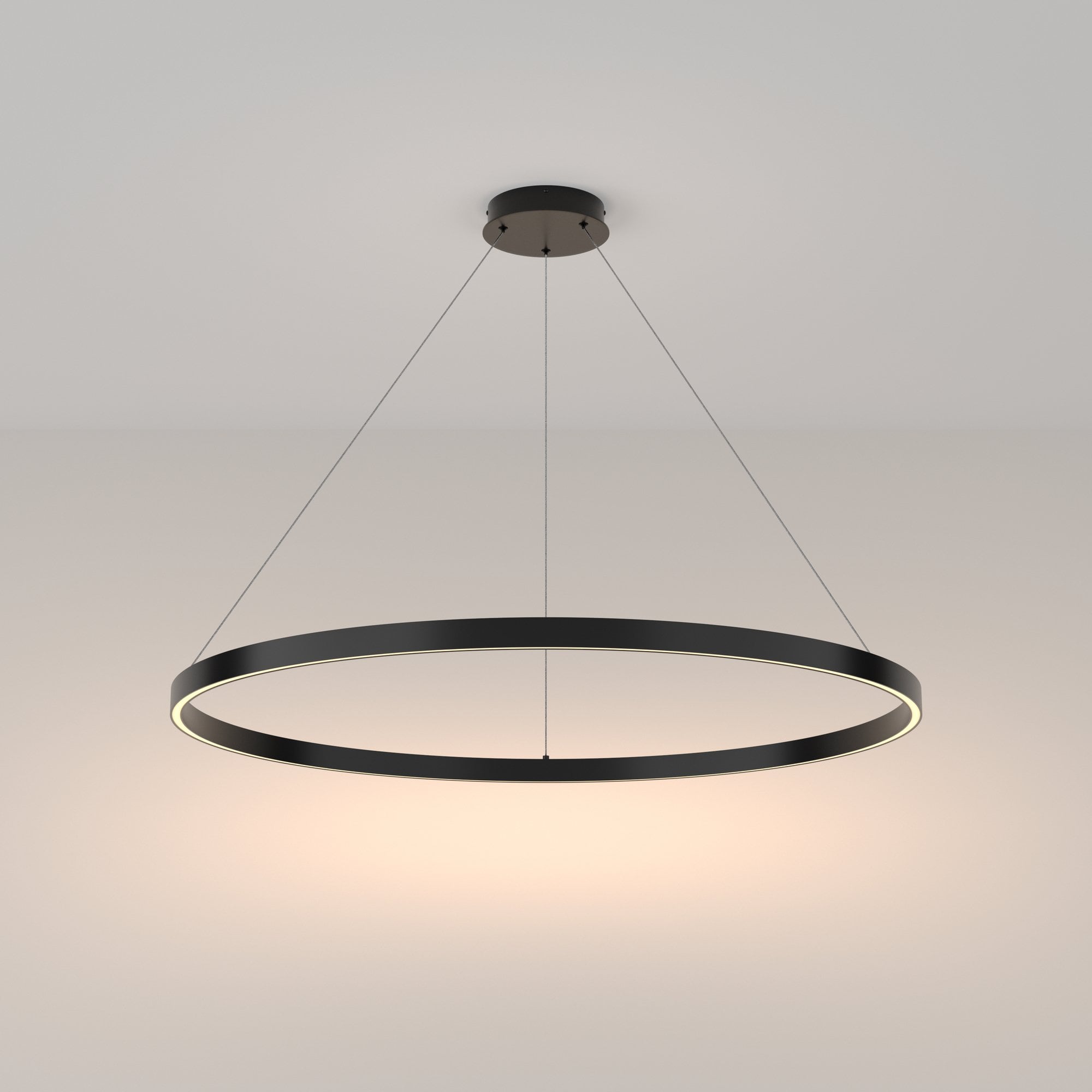 Modern Rim Pendant Lamp - Black