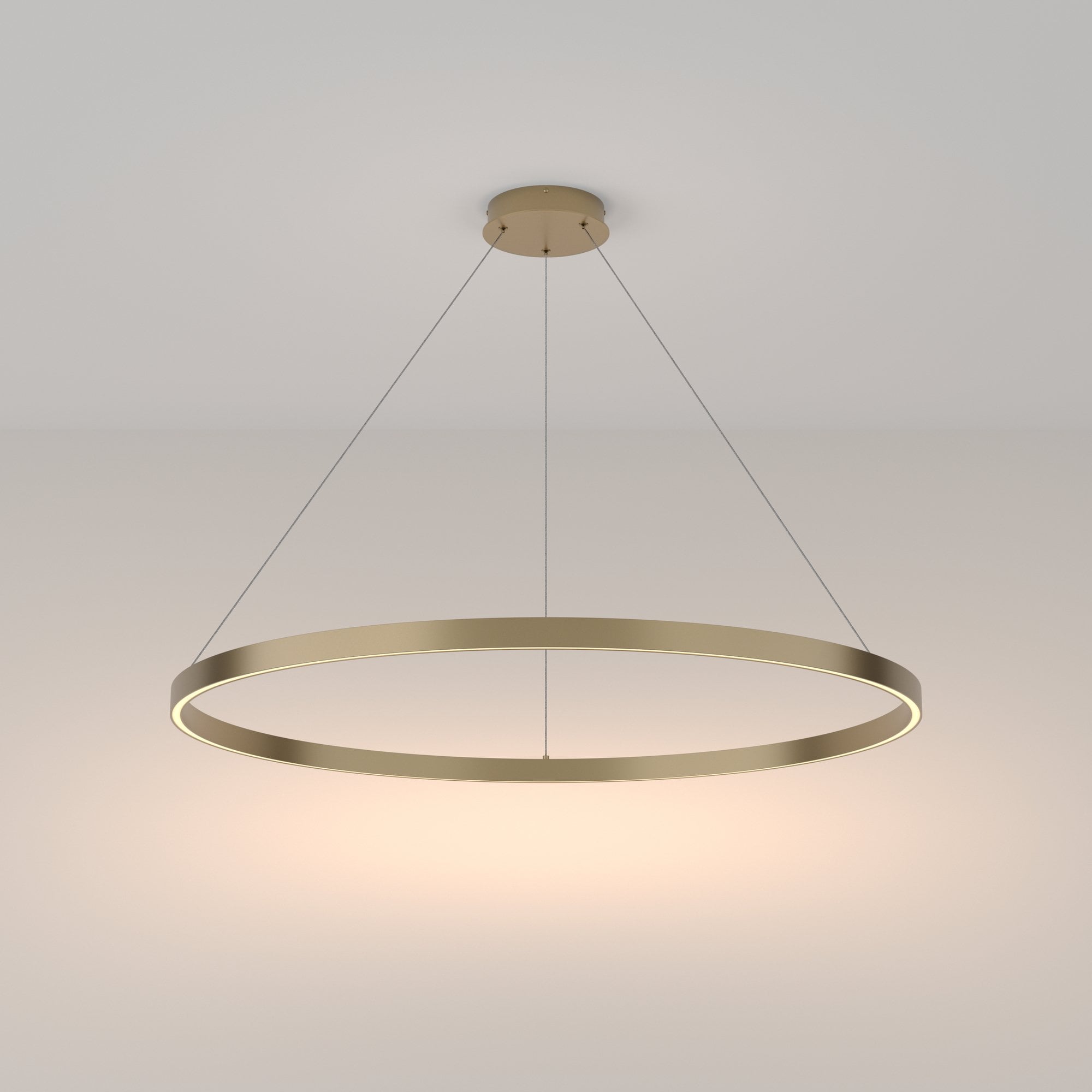 Modern Rim Pendant Lamp - Brass