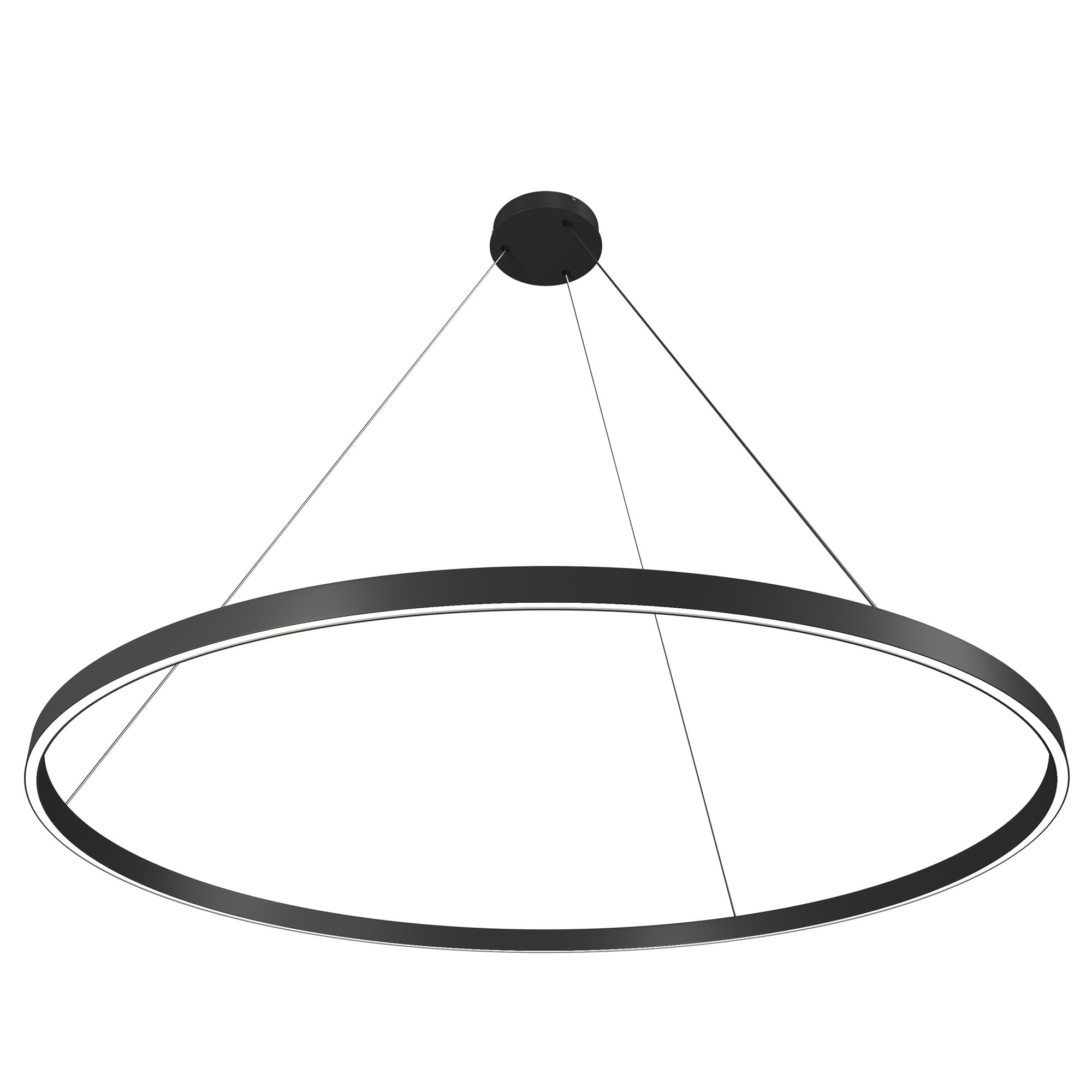 Modern Rim Pendant Lamp - Black