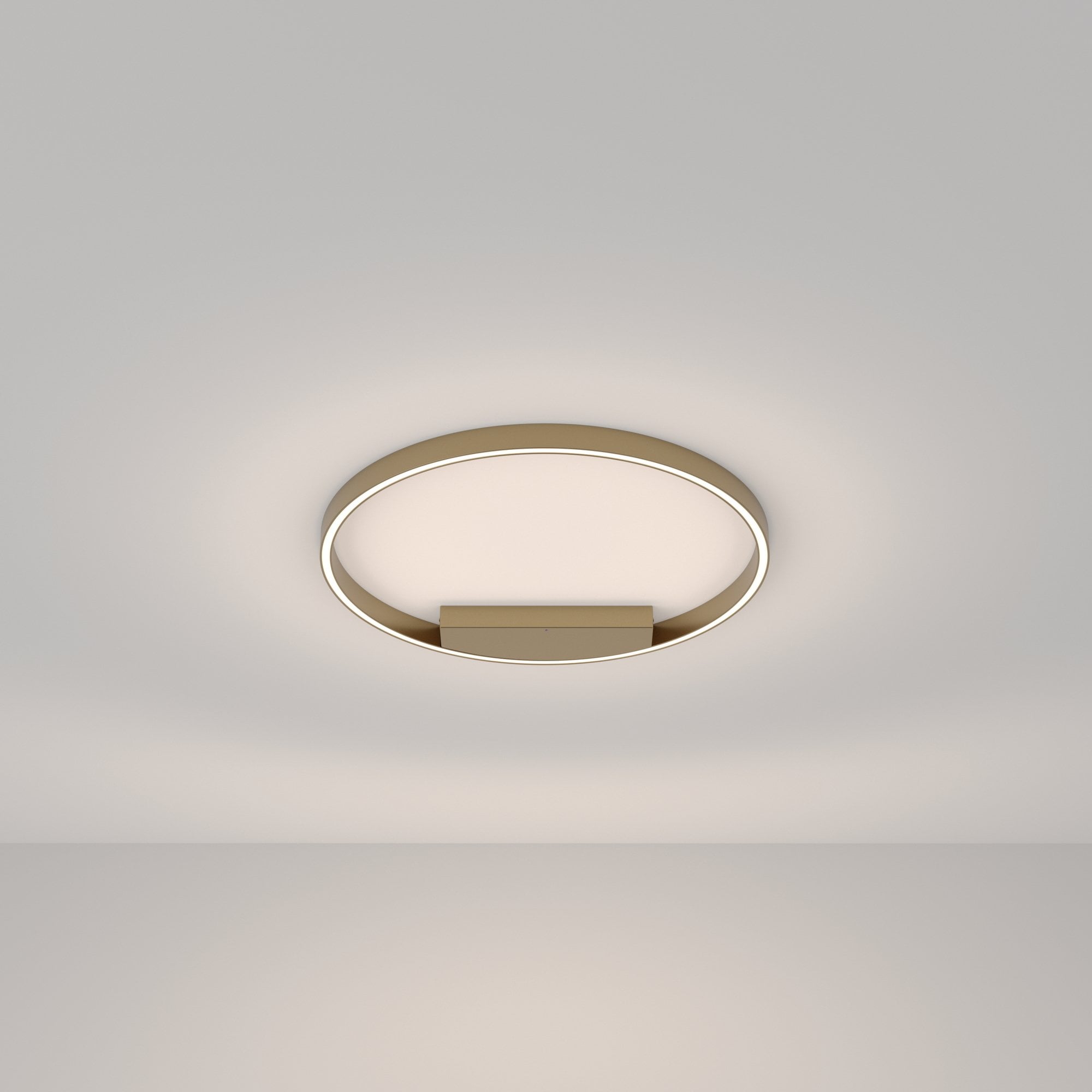 Modern Rim Ceiling Lamp - Brass