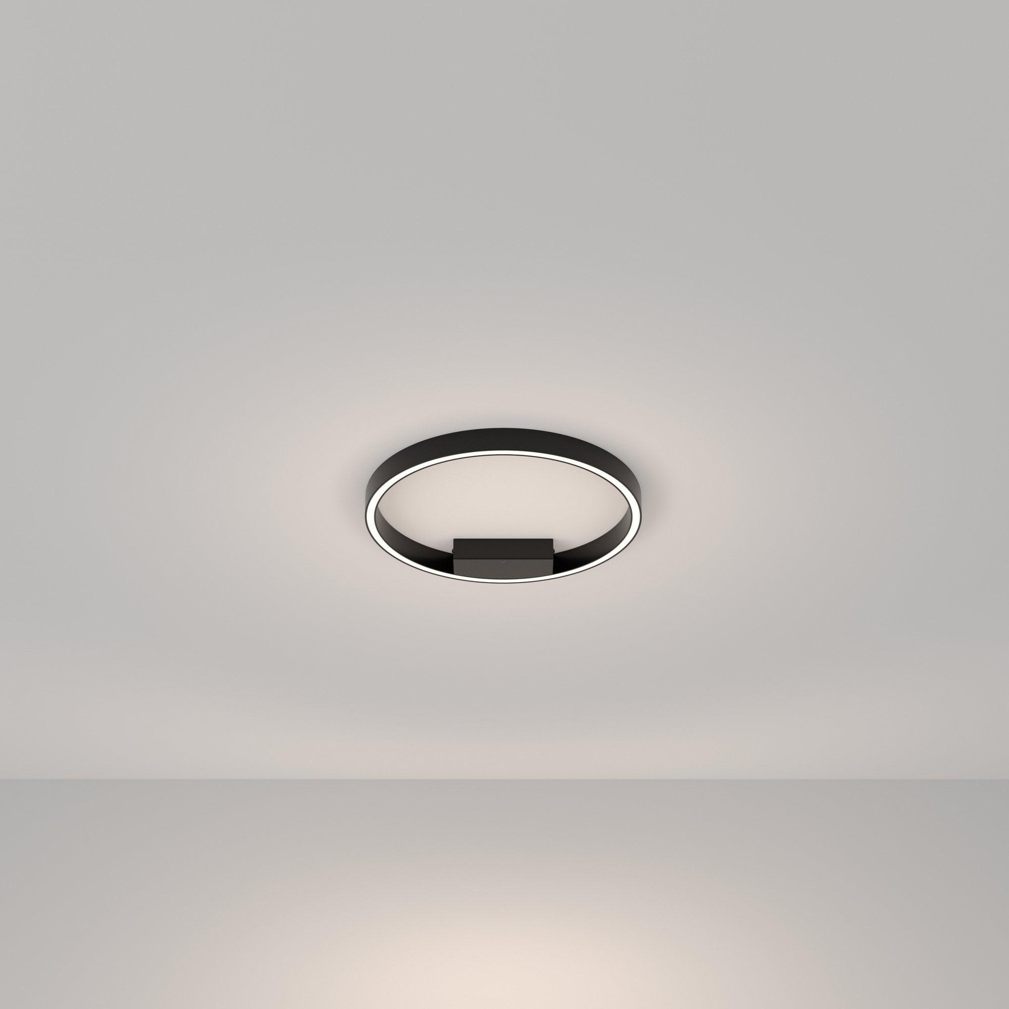 Modern Rim Ceiling Lamp - Black