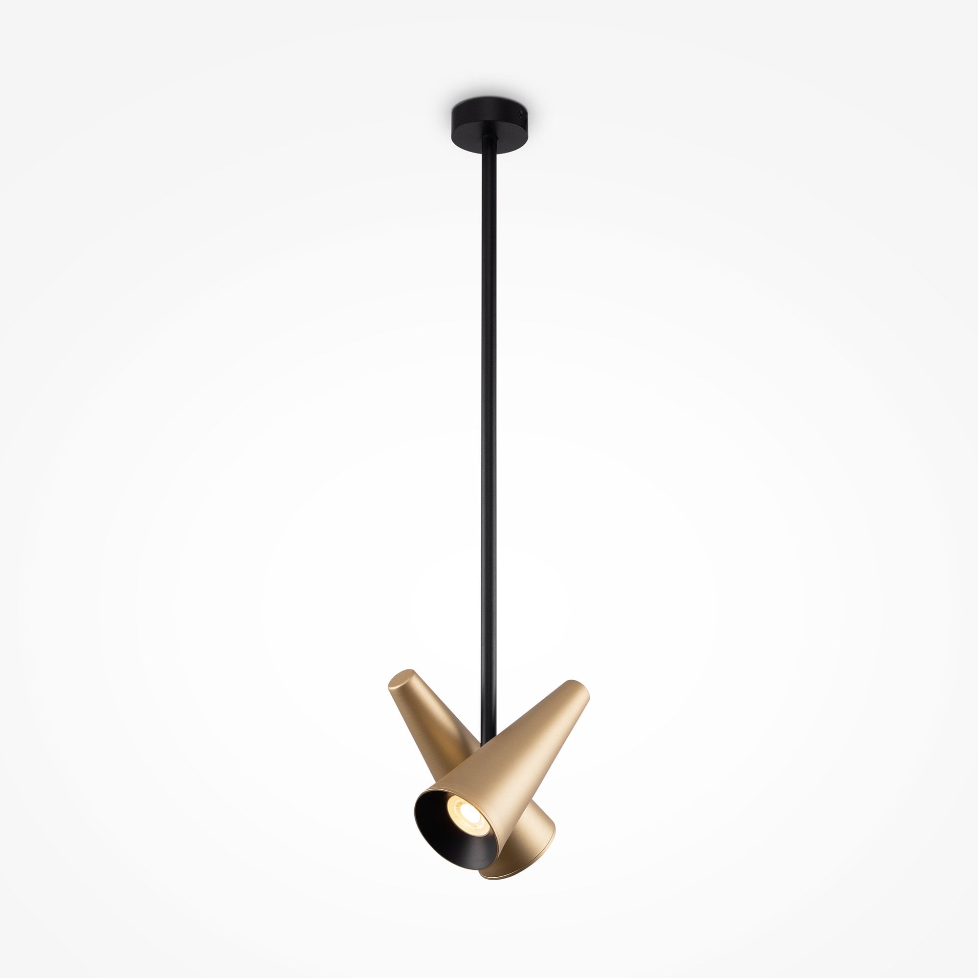 Modern Giro Pendant Lamp - Brass