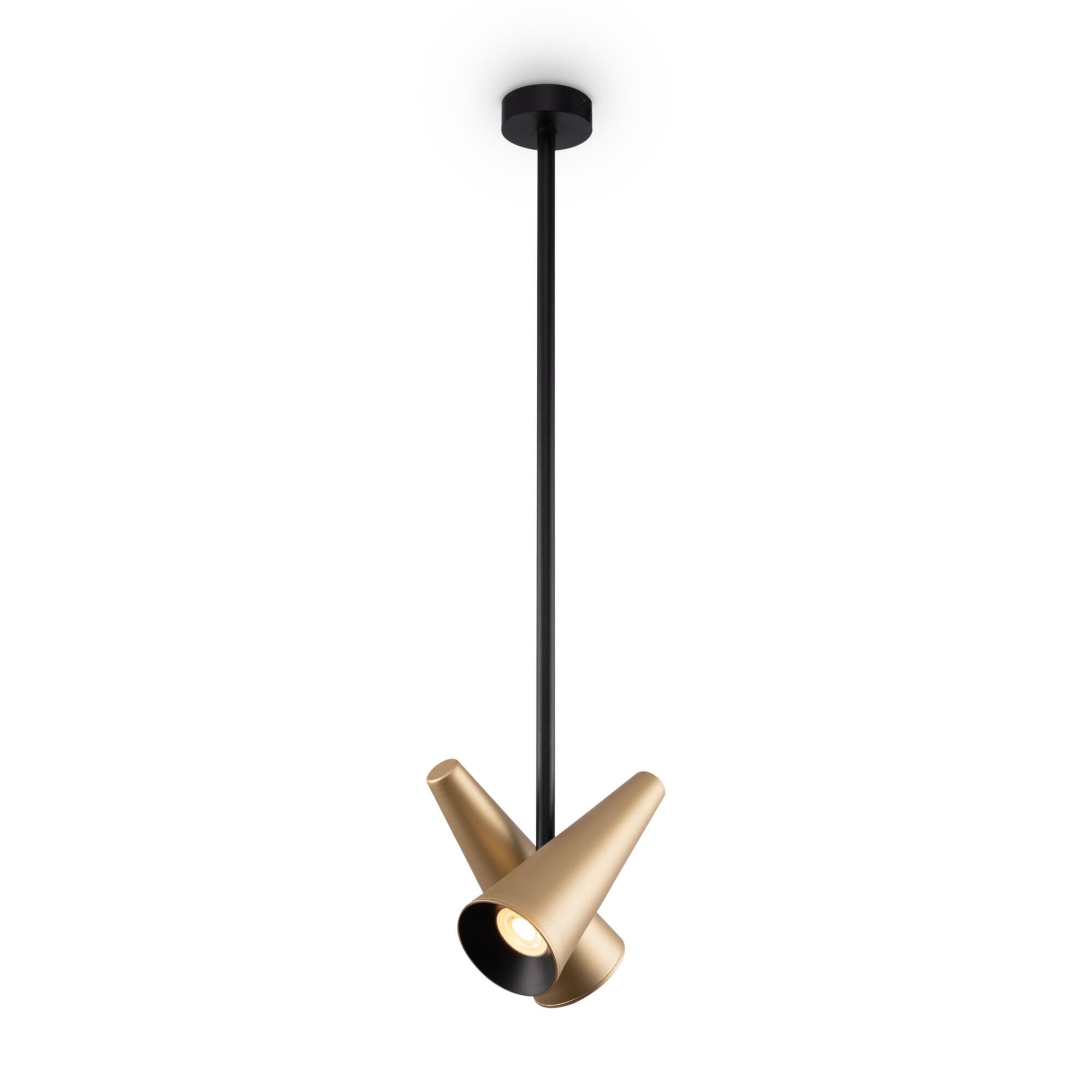 Modern Giro Pendant Lamp - Brass