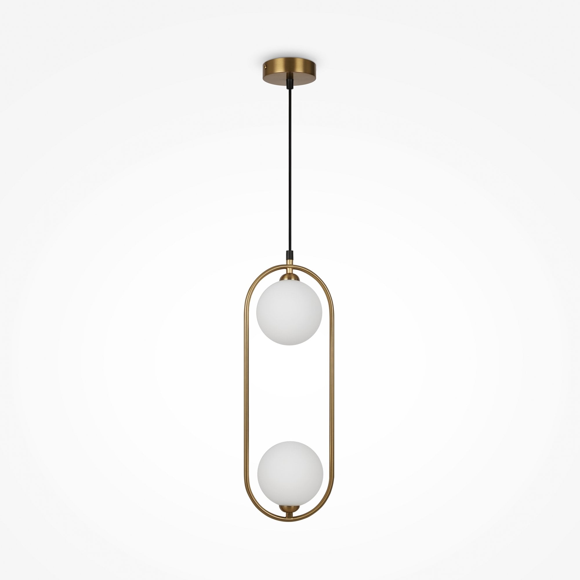 Modern Ring Pendant Lamp - Brass