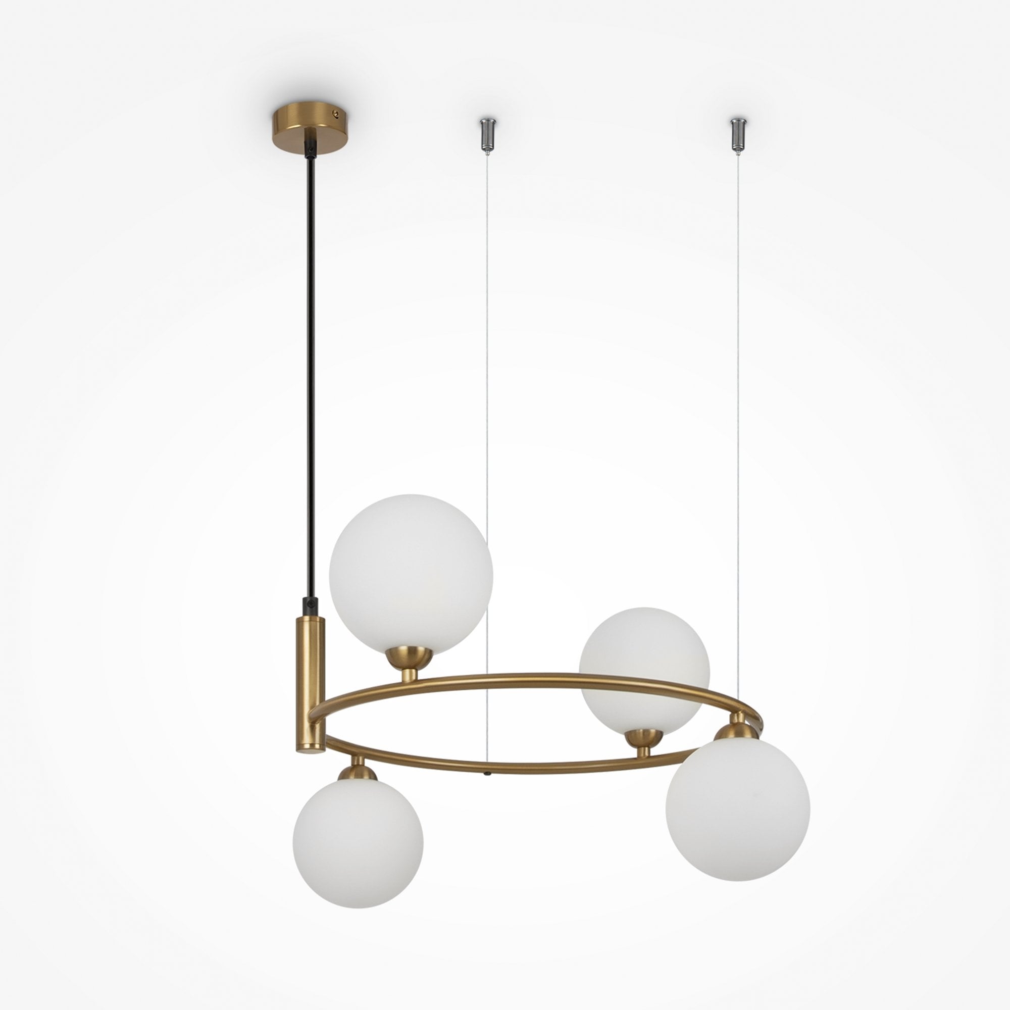 Modern Ring Pendant Lamp - Brass