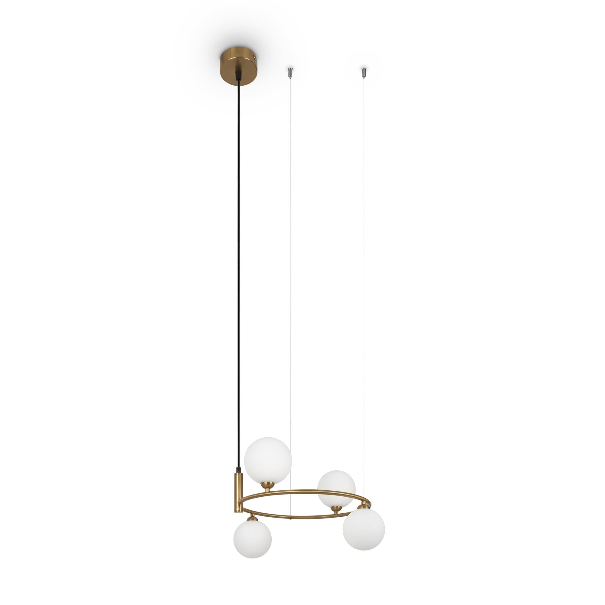 Modern Ring Pendant Lamp - Brass