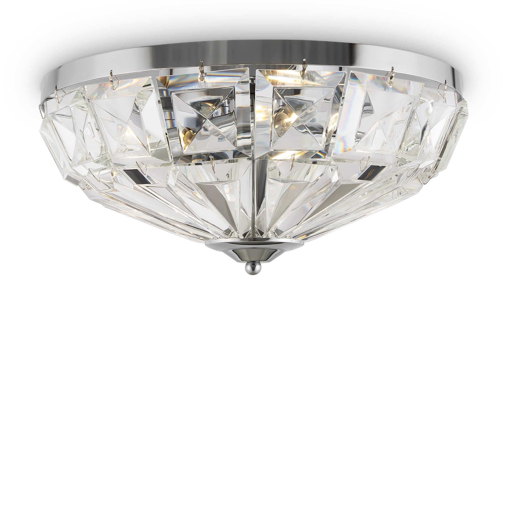 Neoclassic Facet Ceiling Lamp - Chrome