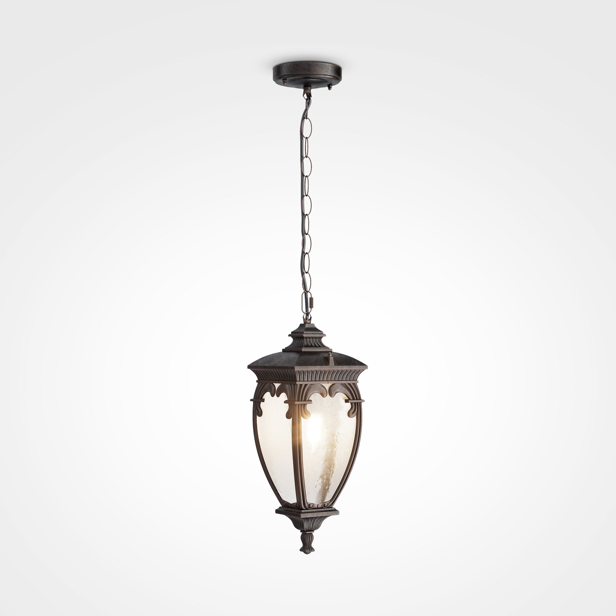 Outdoor  Fleur Pendant Lamp - Bronze Antique