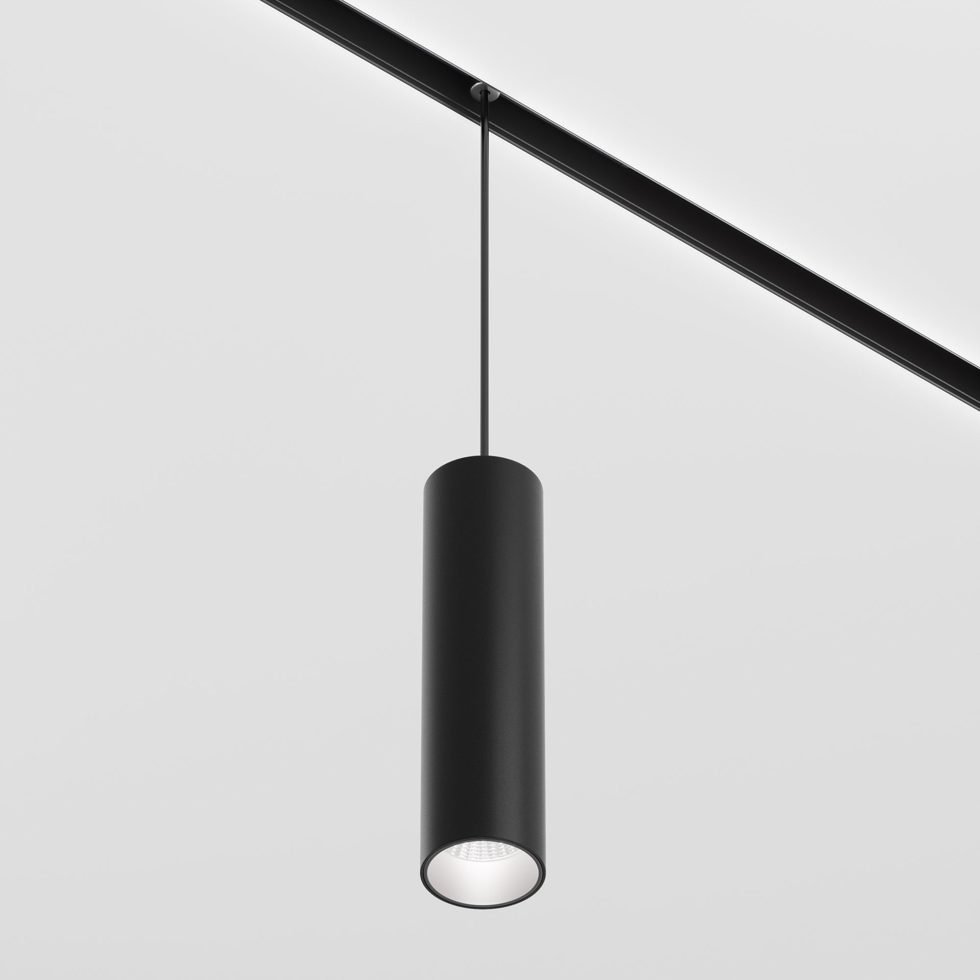 Magnetic track system Exility Focus LED Pendant Track Lighting - Black