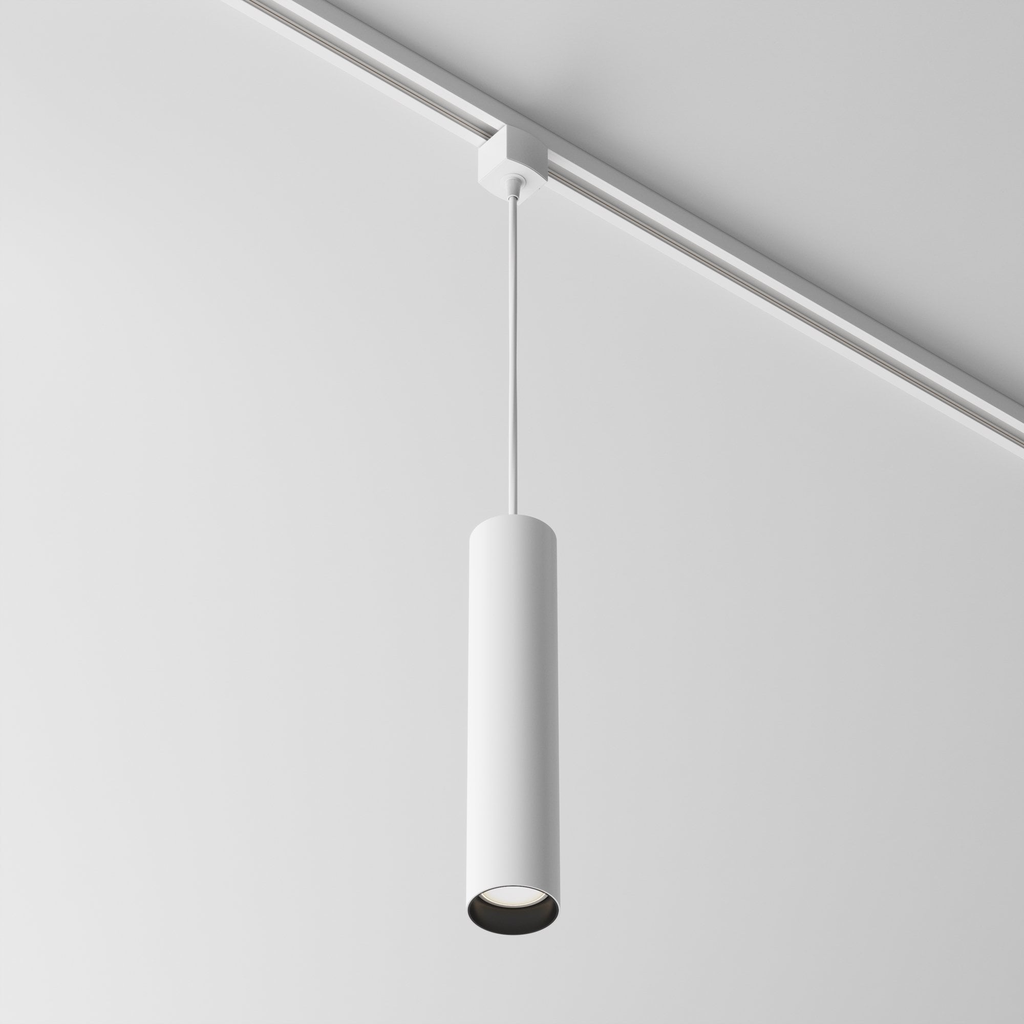 1 phase track system UNITY Focus Pendant Track Lighting - White