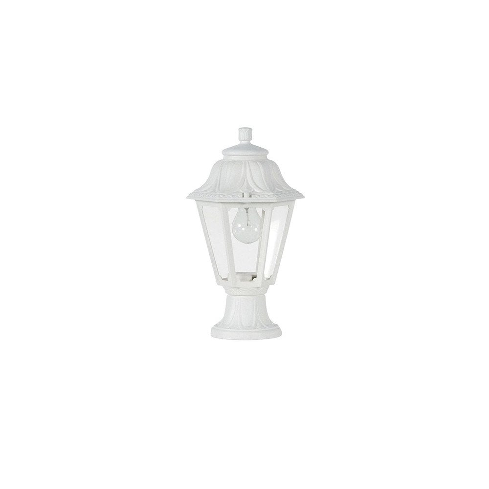 Anna Mikrolot E27 Pedestal Lantern, White