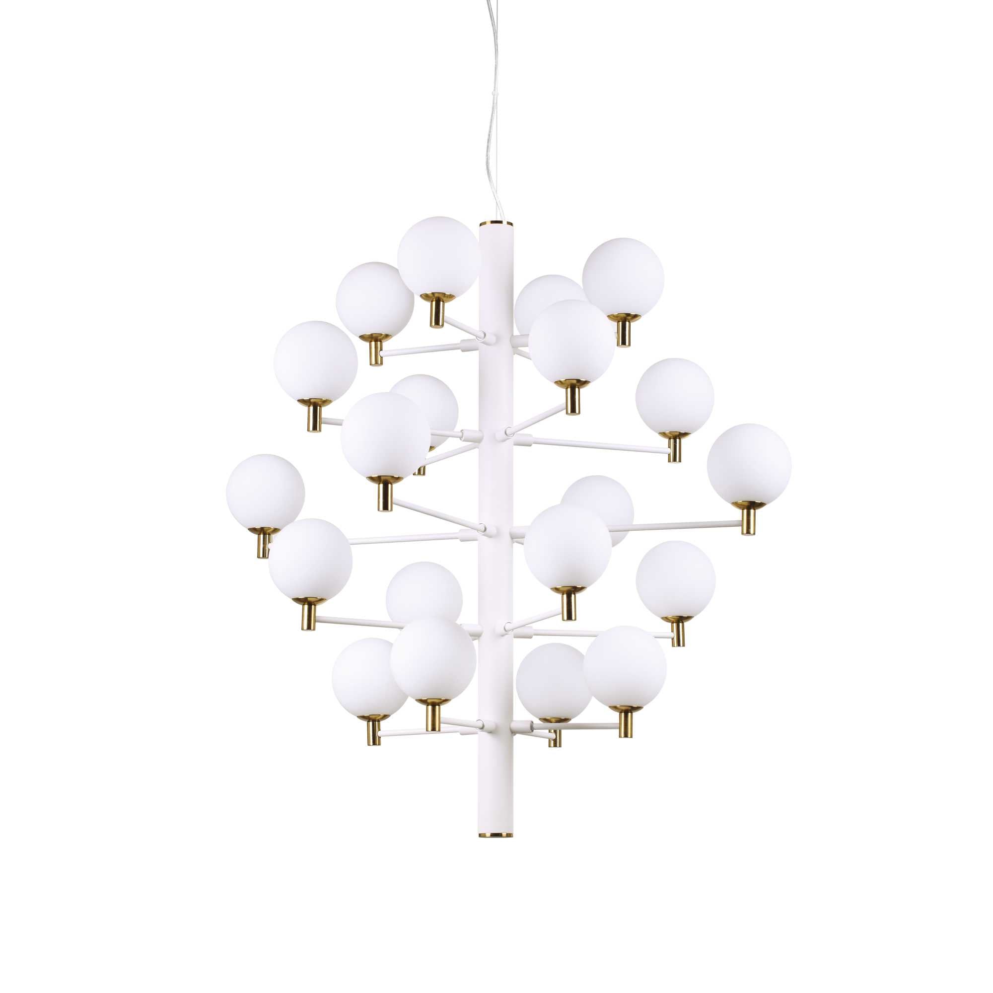 COPERNICO Pendant Light with 20 Bulbs White