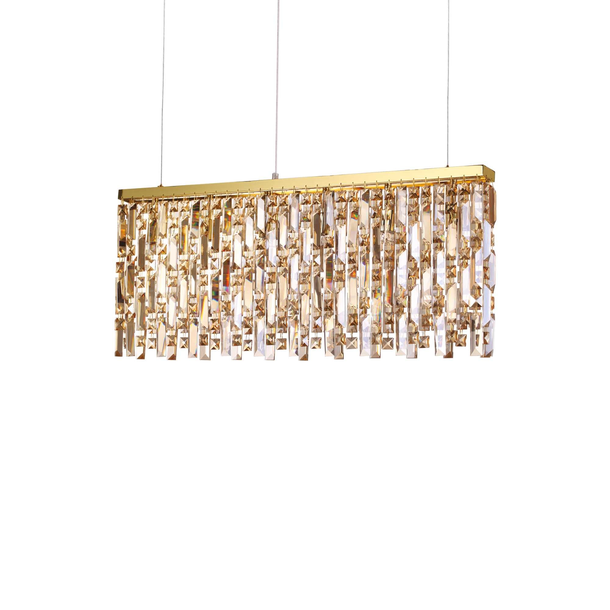 ELISIR Pendant Light with 6 Bulbs Brass