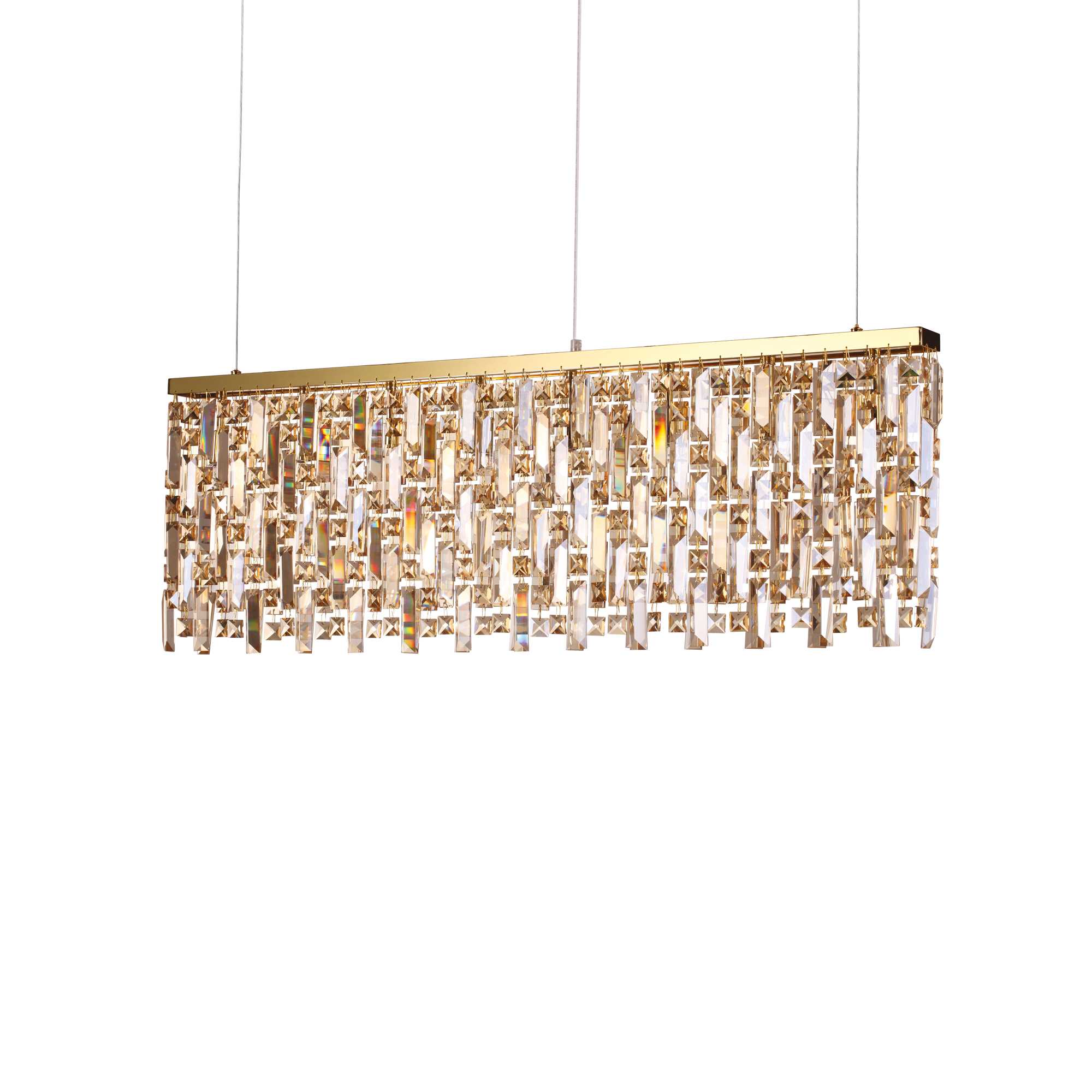 ELISIR Pendant Light with 8 Bulbs Brass