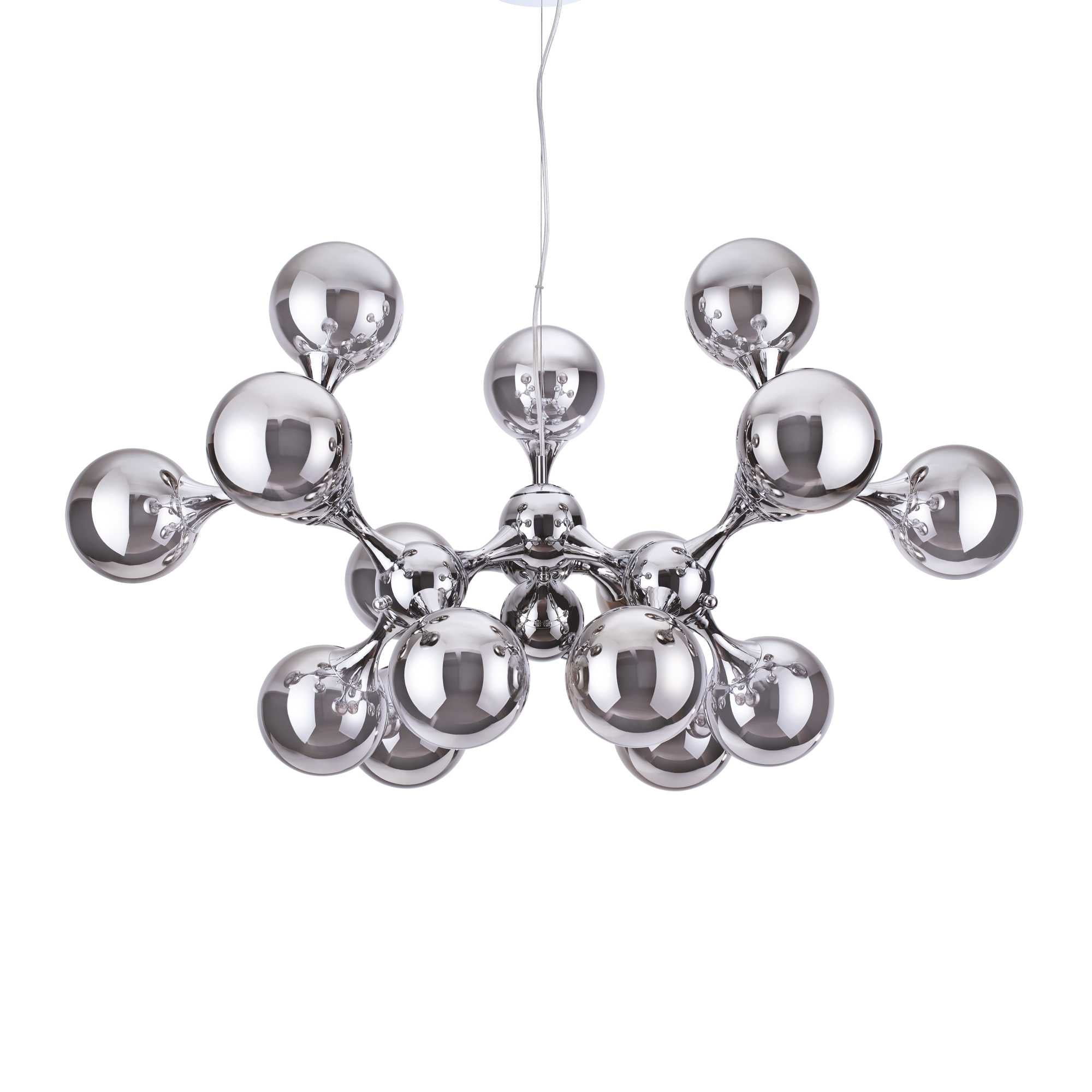 NODI Pendant Light with 15 Bulbs Chrome