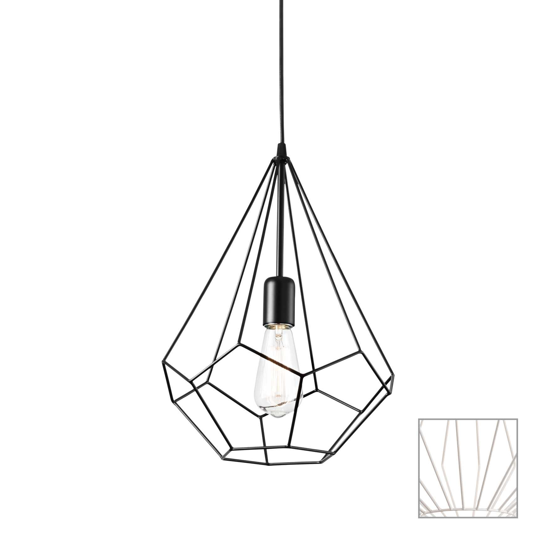 AMPOLLA-3 Pendant Light with 1 Bulb White