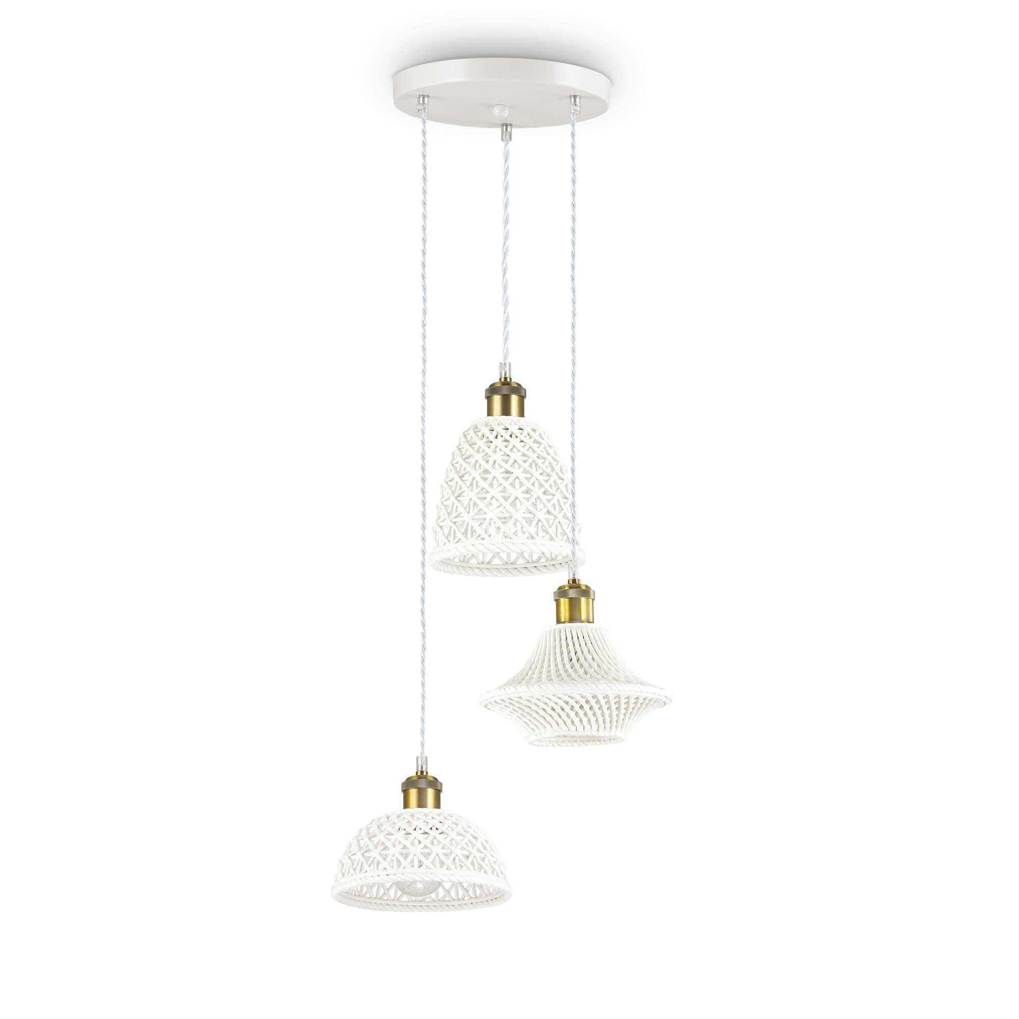 LUGANO Pendant Light with 3 Bulbs