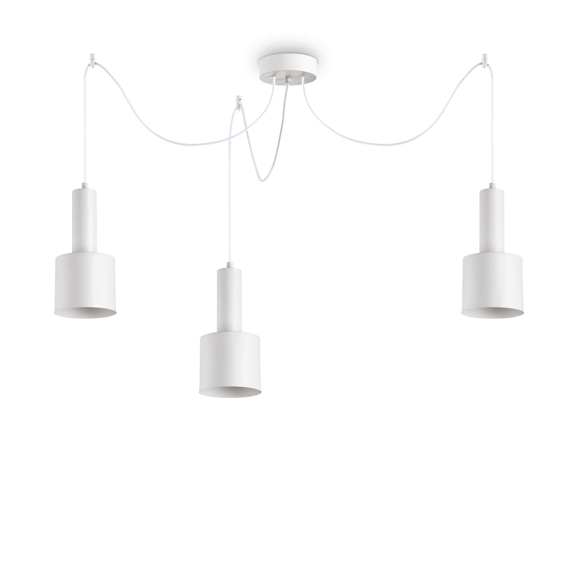 HOLLY Pendant Light with 3 Bulbs White