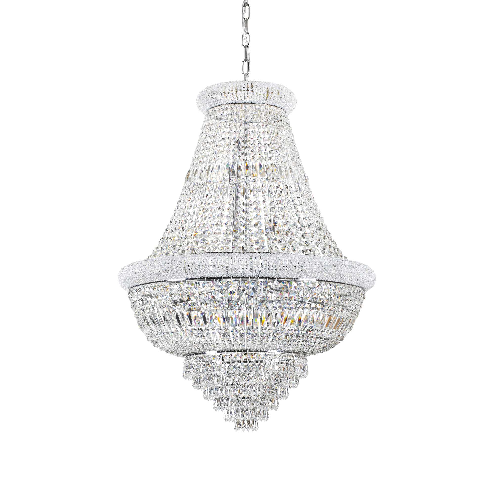 DUBAI Pendant Light with 24 Bulbs Chrome