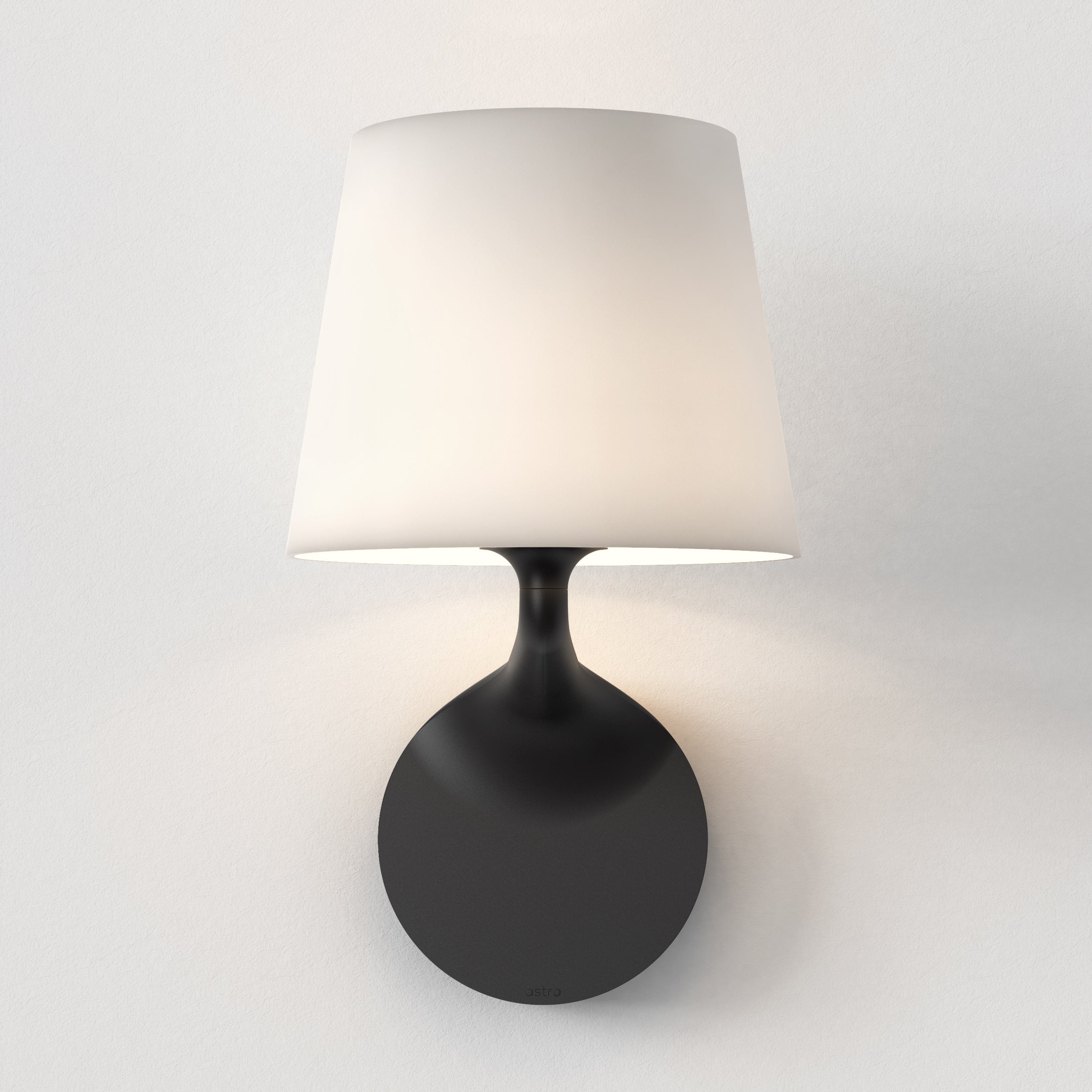 Millie Wall Light, Matt Black