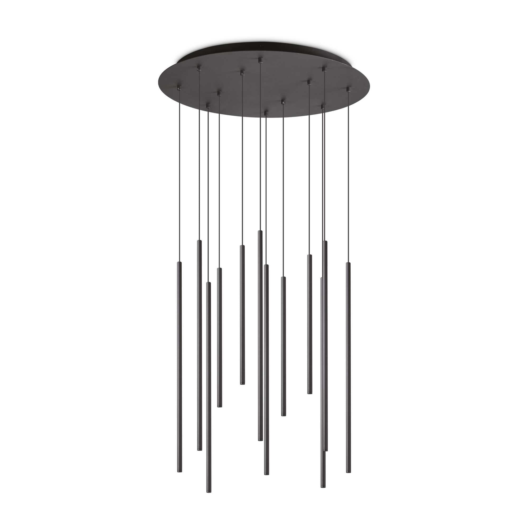 FILO Pendant Light with 12 Bulbs Black