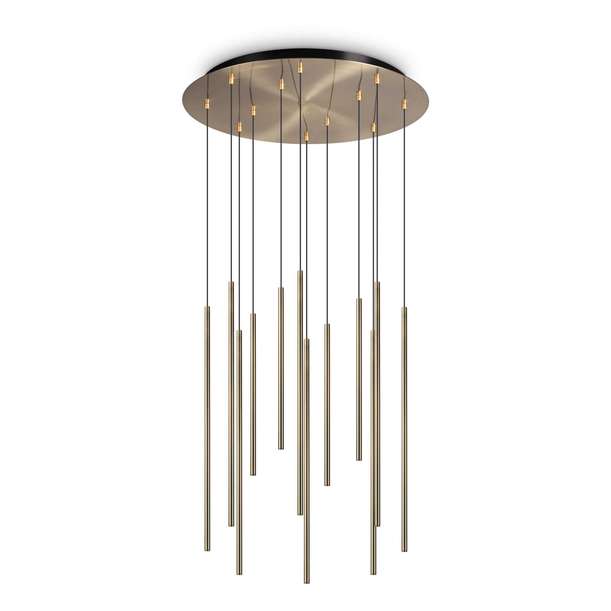 FILO Pendant Light with 12 Bulbs Brass