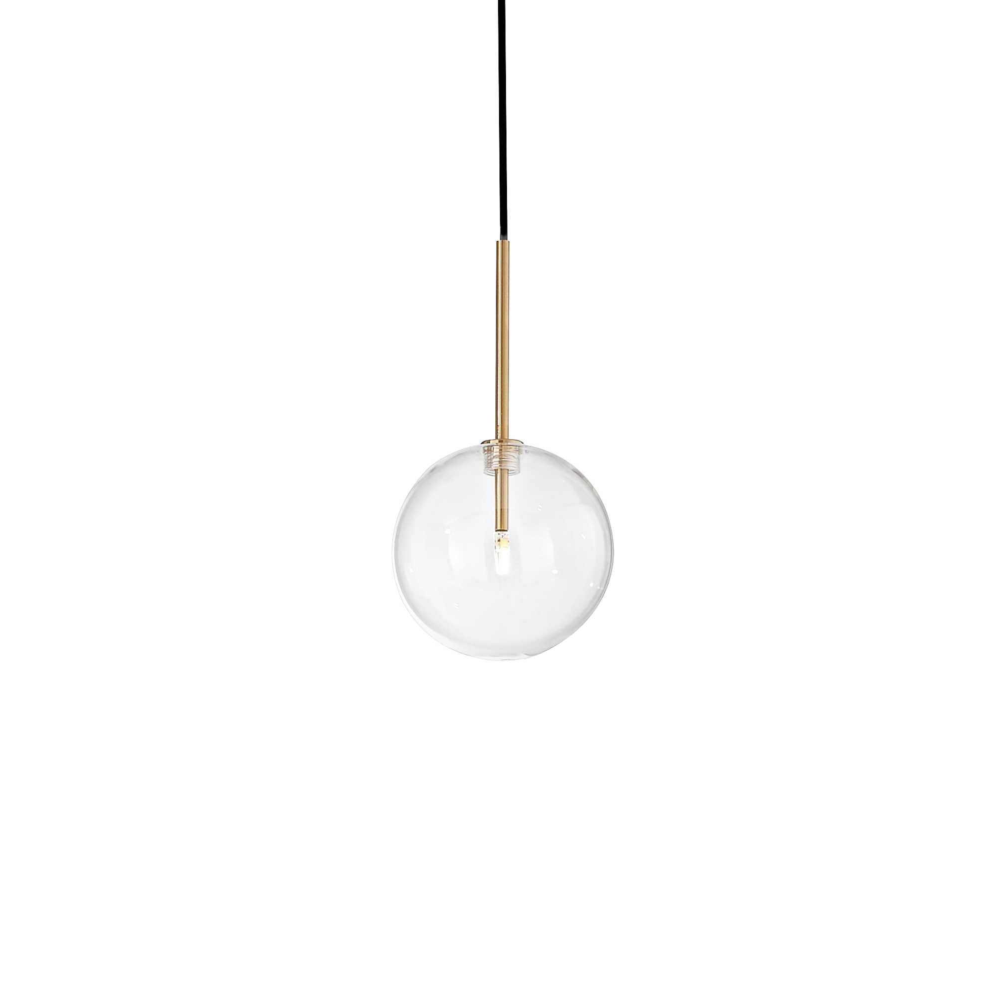 EQUINOXE Pendant Light with 1 Bulb D15 Brass