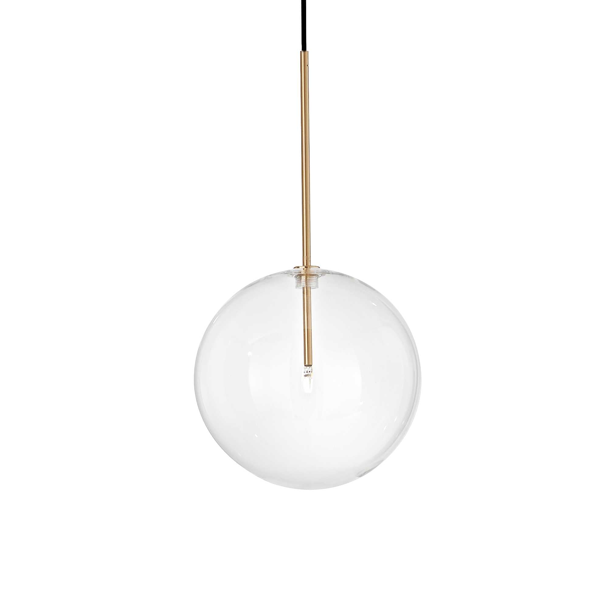 EQUINOXE Pendant Light with 1 Bulb D25 Brass