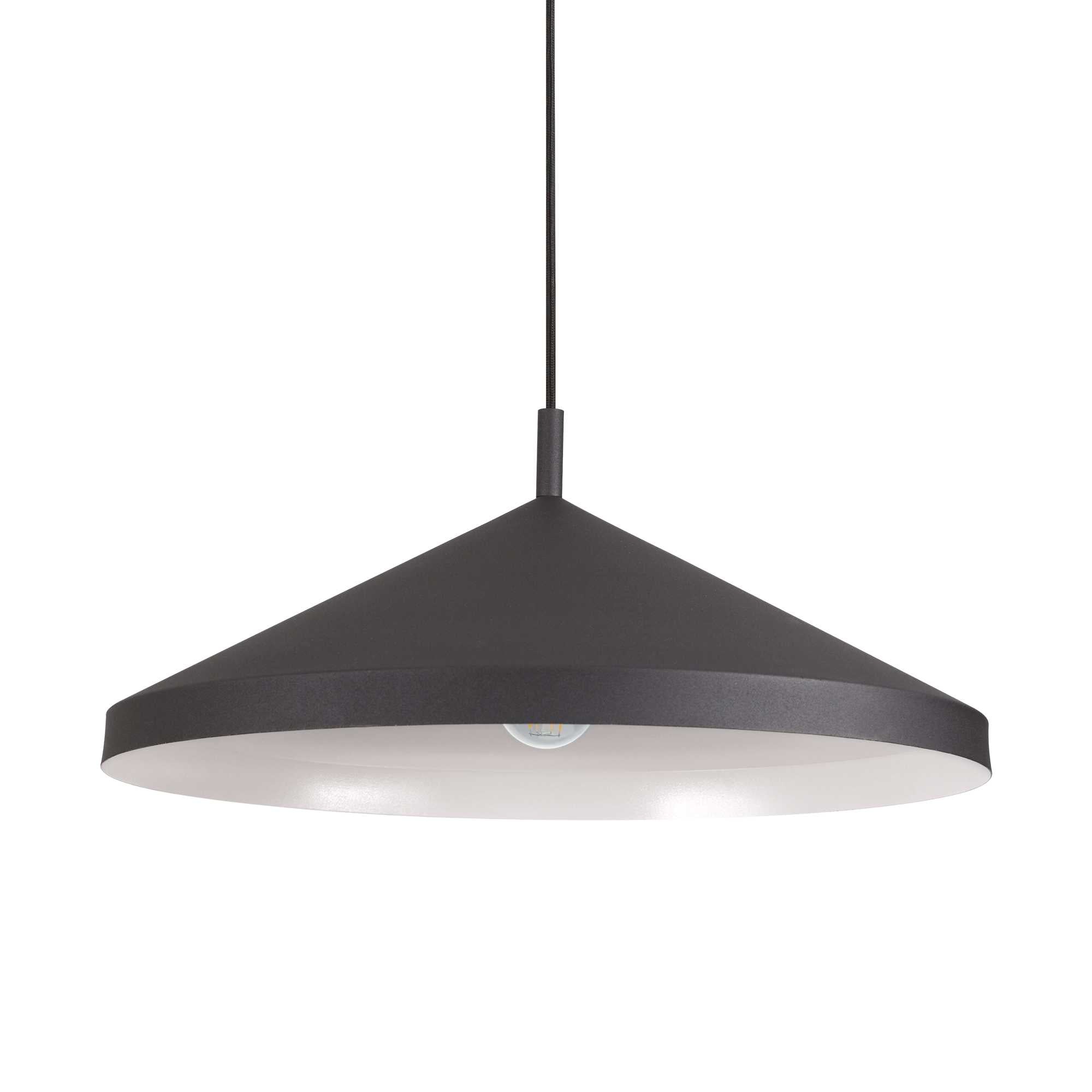 YURTA Pendant Light with 1 Bulb D50 Black