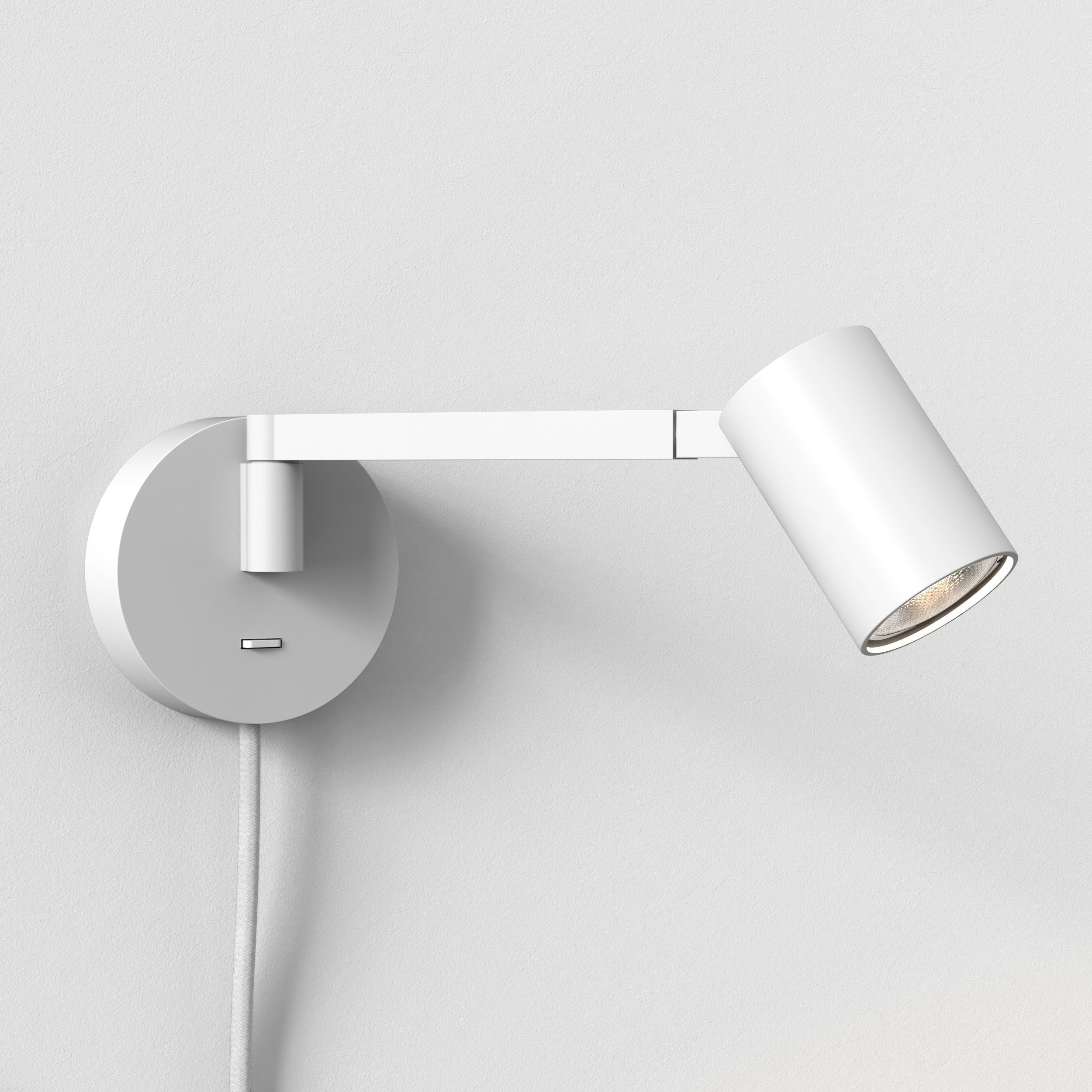 Ascoli Swing Plug In Light, Matt White