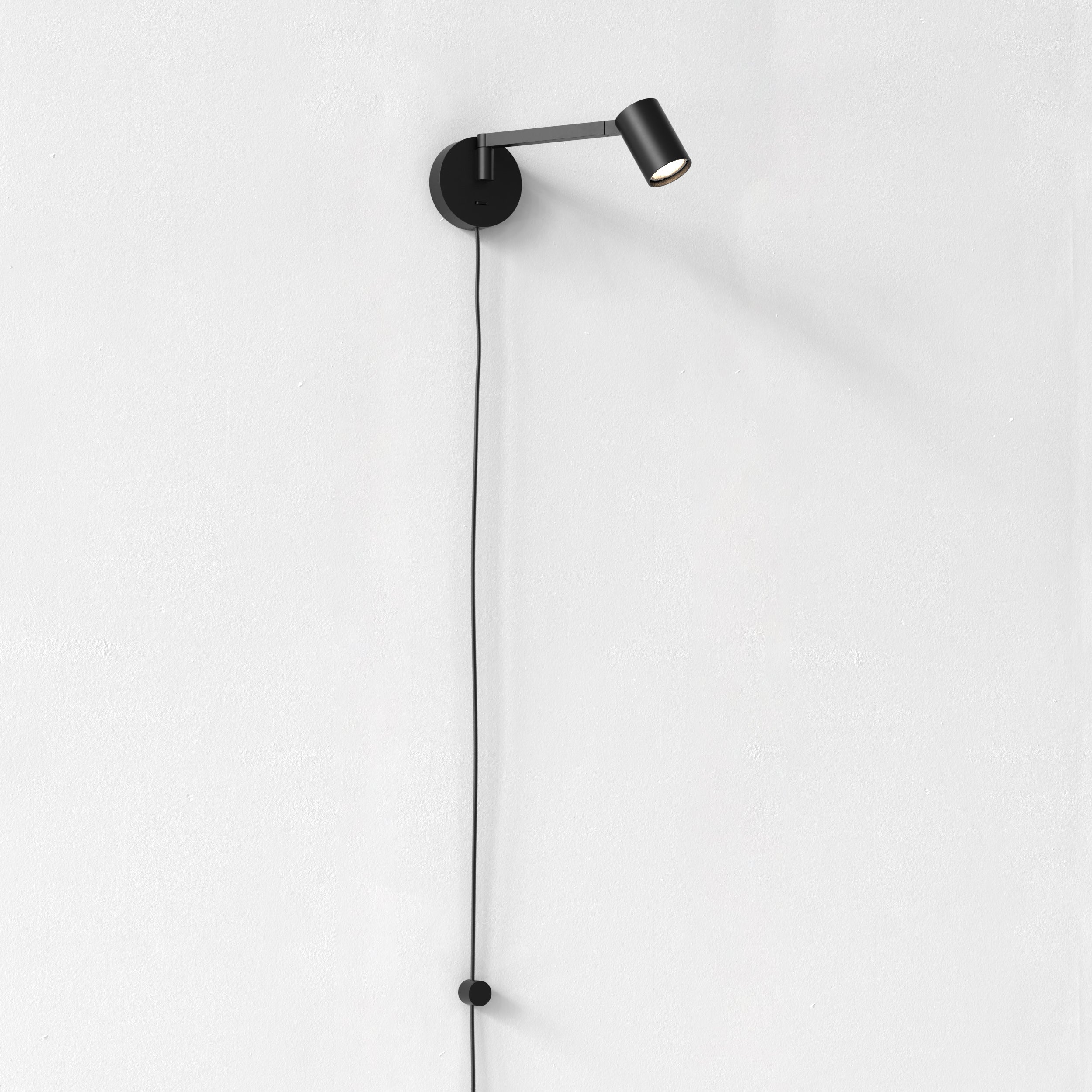 Ascoli Swing Plug In Light, Matt Black