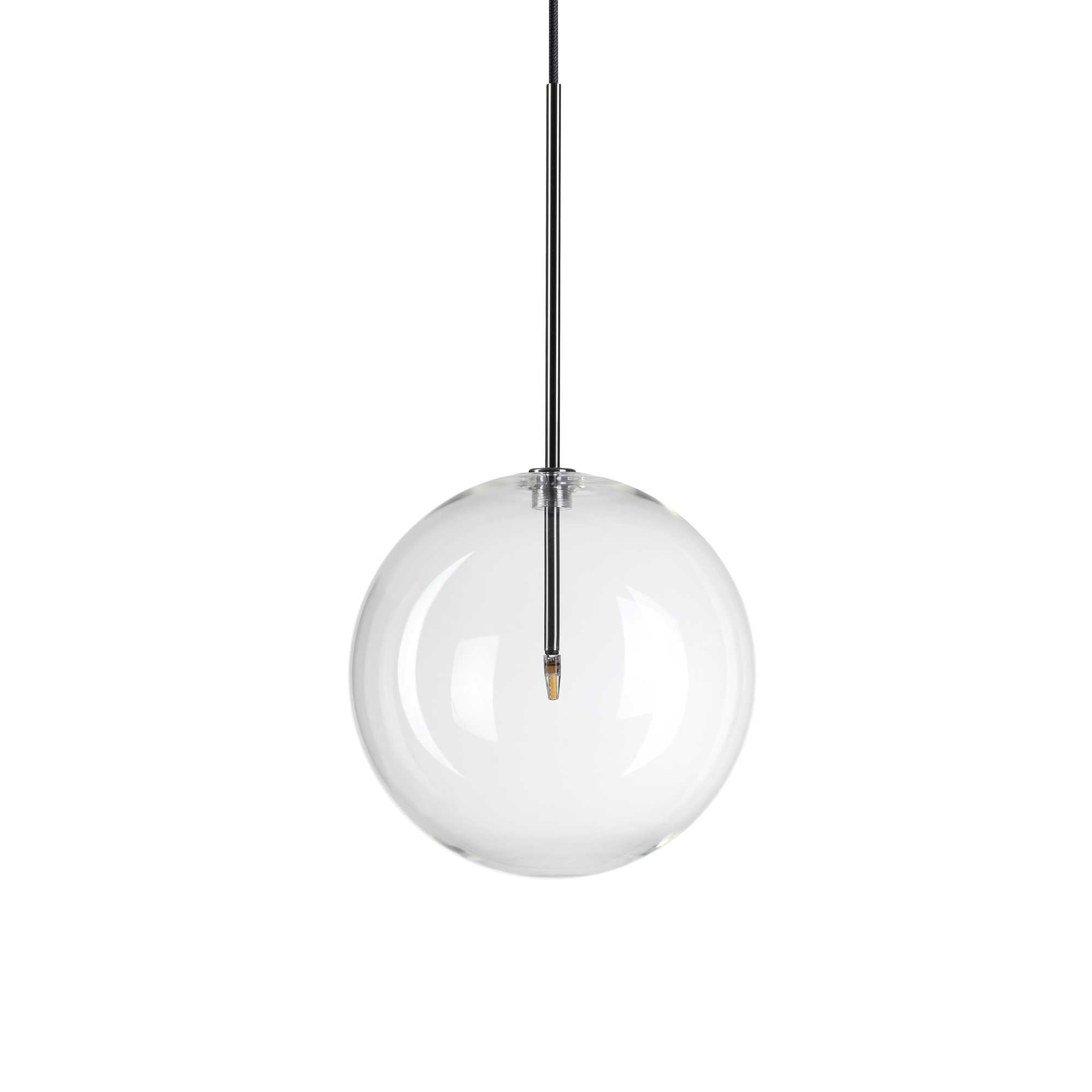 EQUINOXE Pendant Light with 1 Bulb D25 Chrome