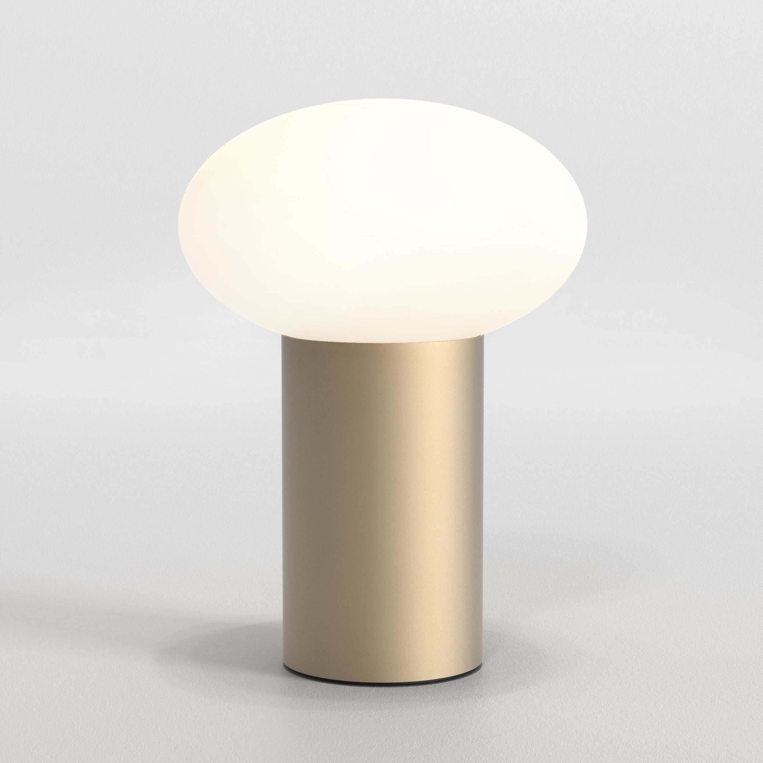 Zeppo Portable Table Lamp, Light Bronze