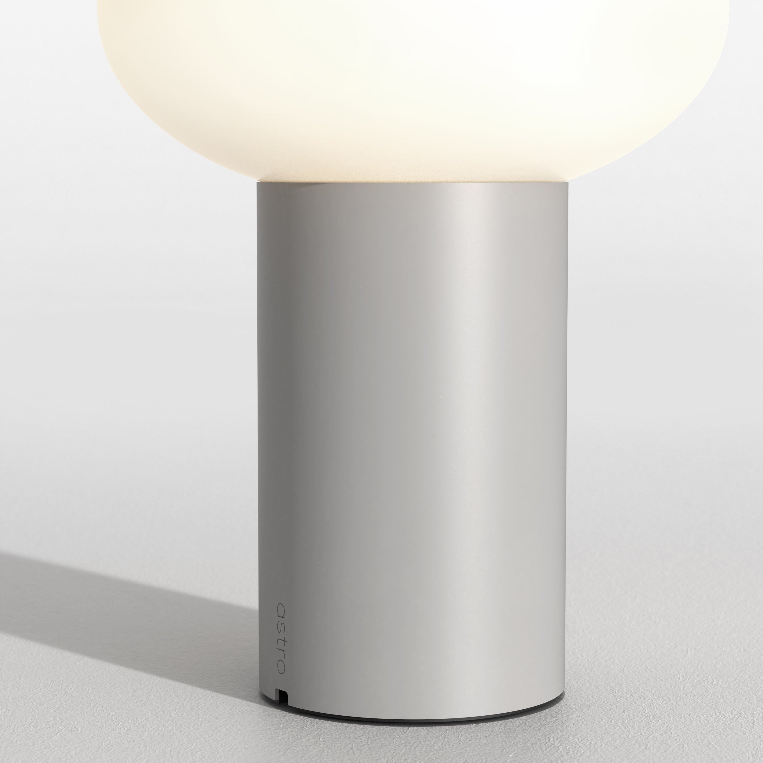 Zeppo Portable Table Lamp, Pebble Grey