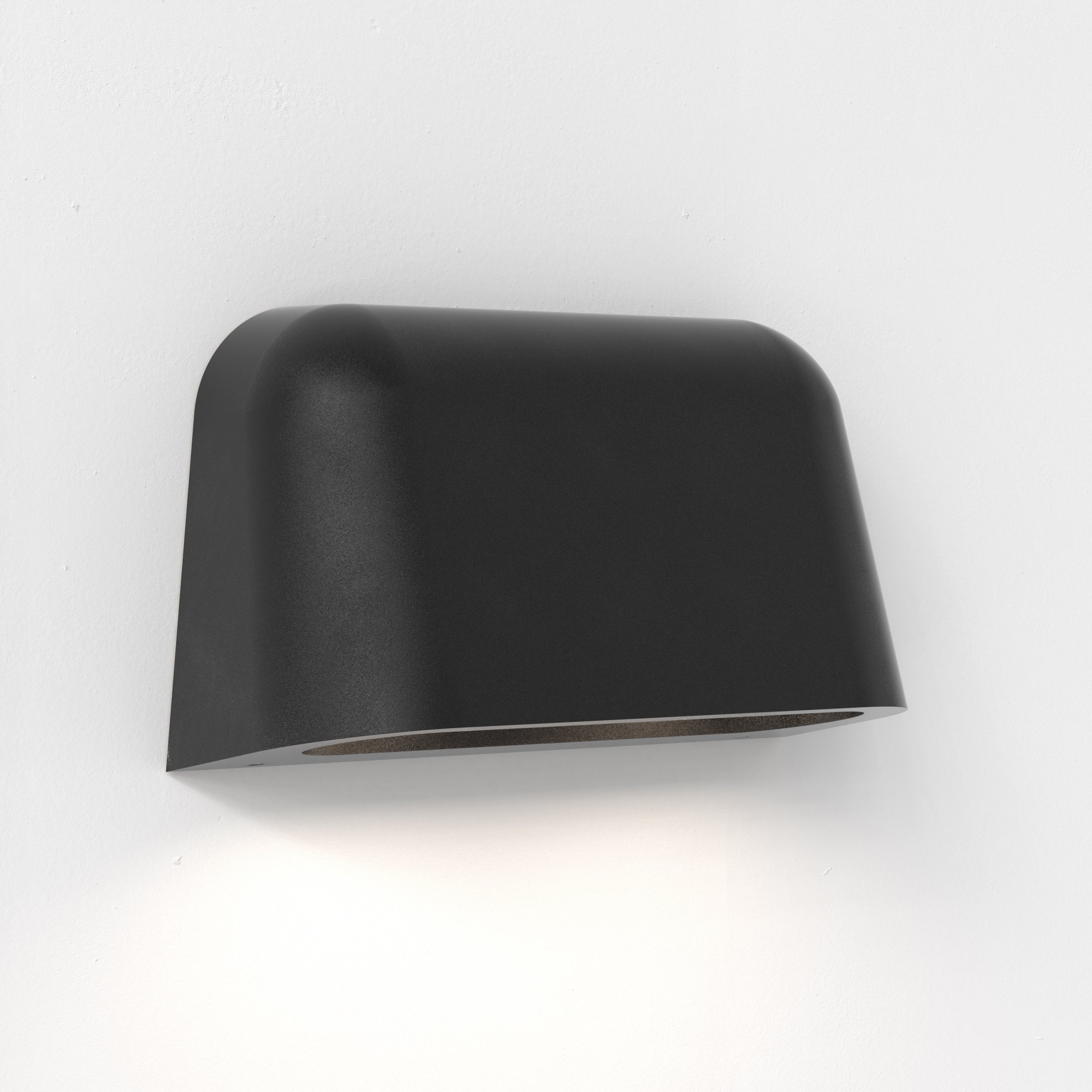 Mast Twin Wall Light, Textured Black