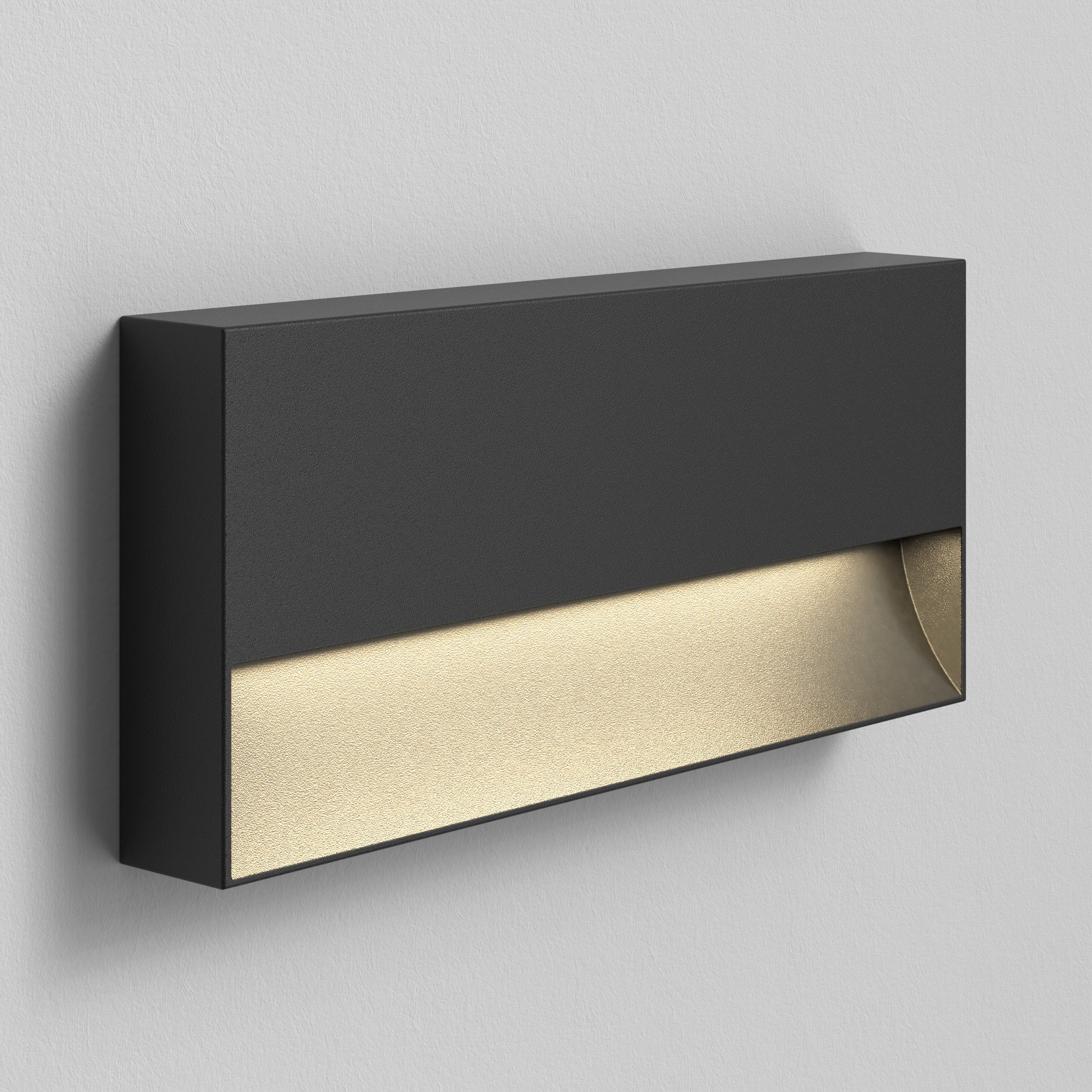 Mori 250 Wall Light, Textured Black