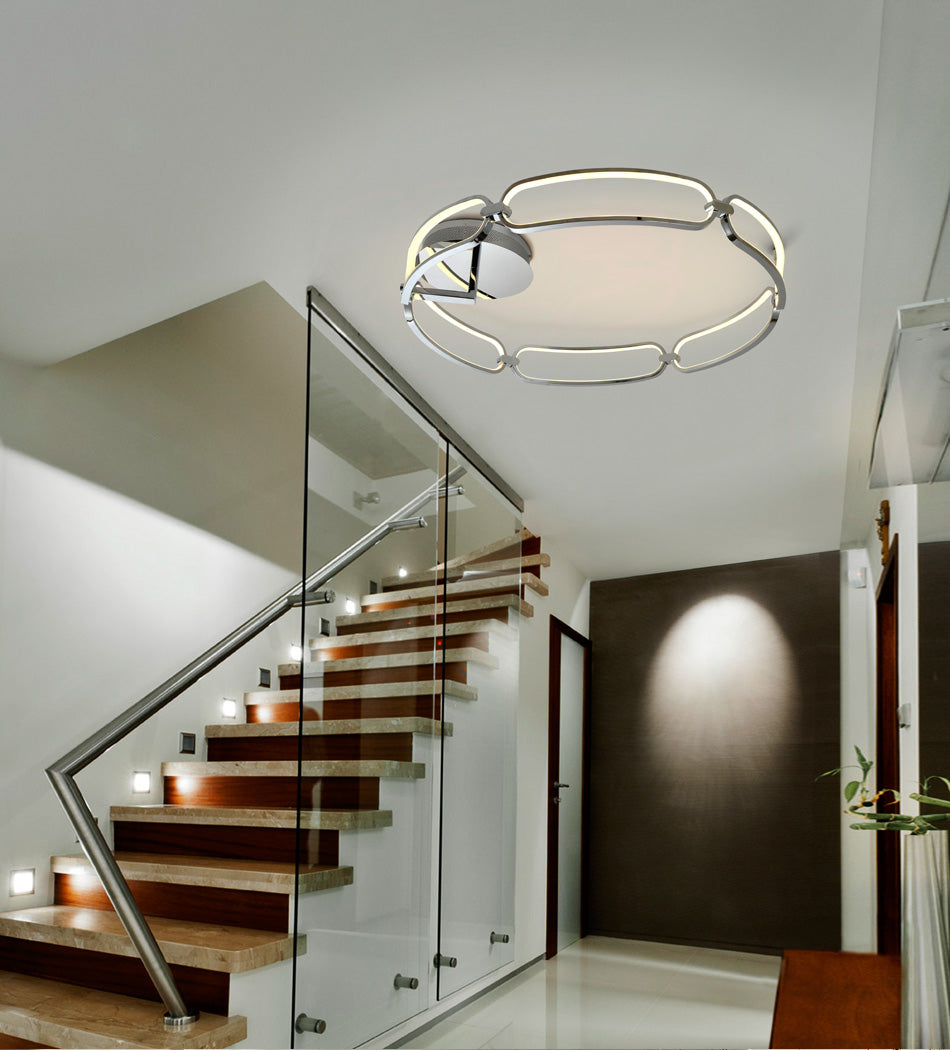 Colette Led Ceiling Lø80 Chrome Dimmable