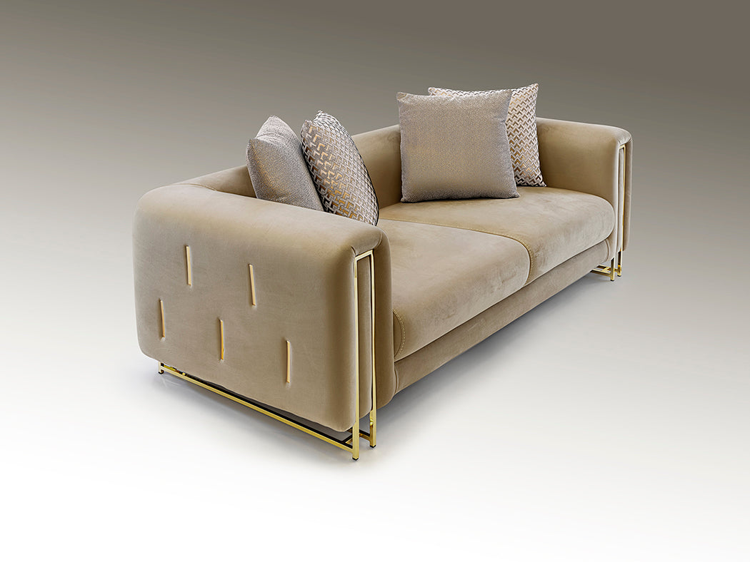 Viena 2Seater Sofa Beigegolden