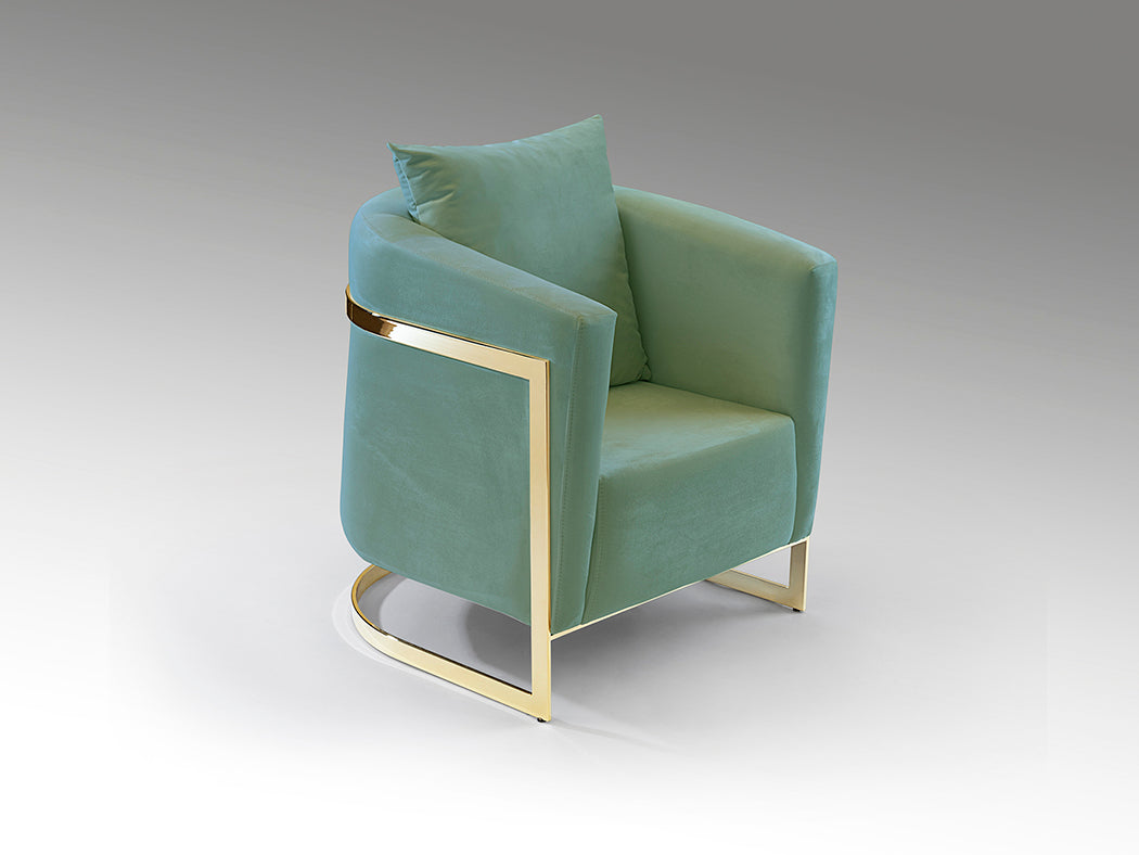 Berlin Armchair Light Greengold