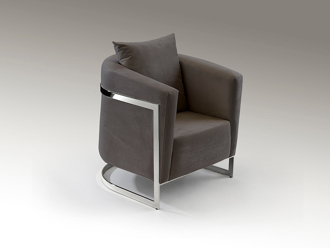 Berlin Armchair Greychrome