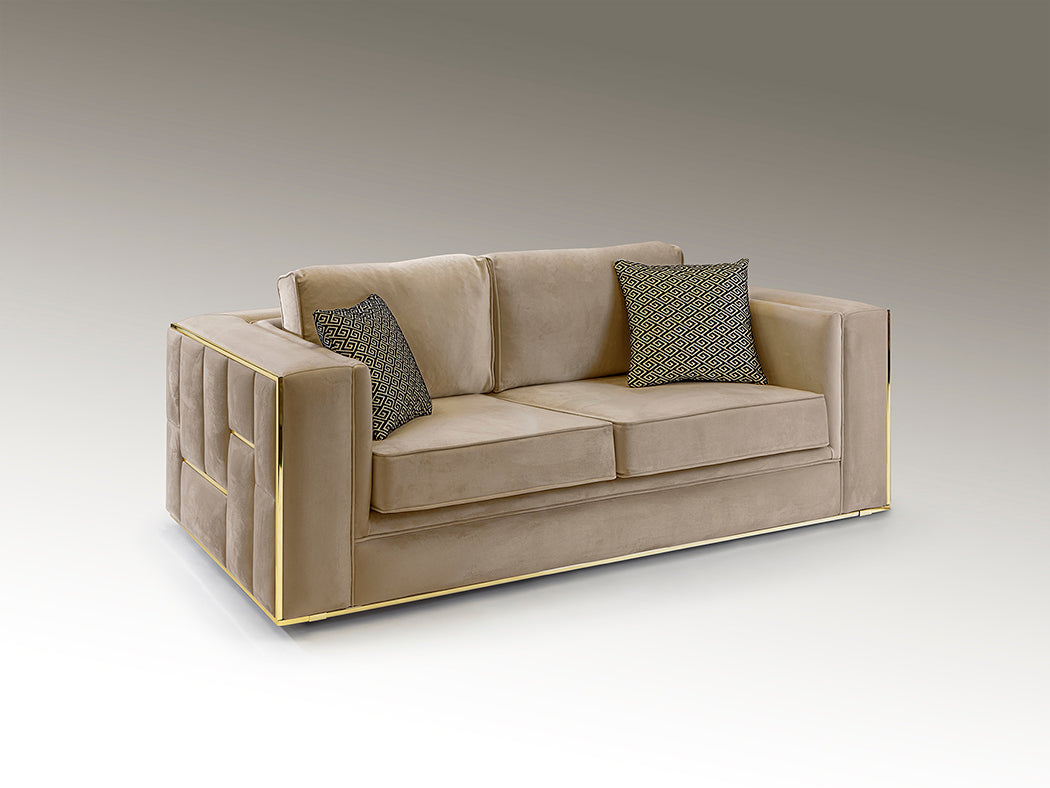 Berlin 2Seater Sofe Beigegold