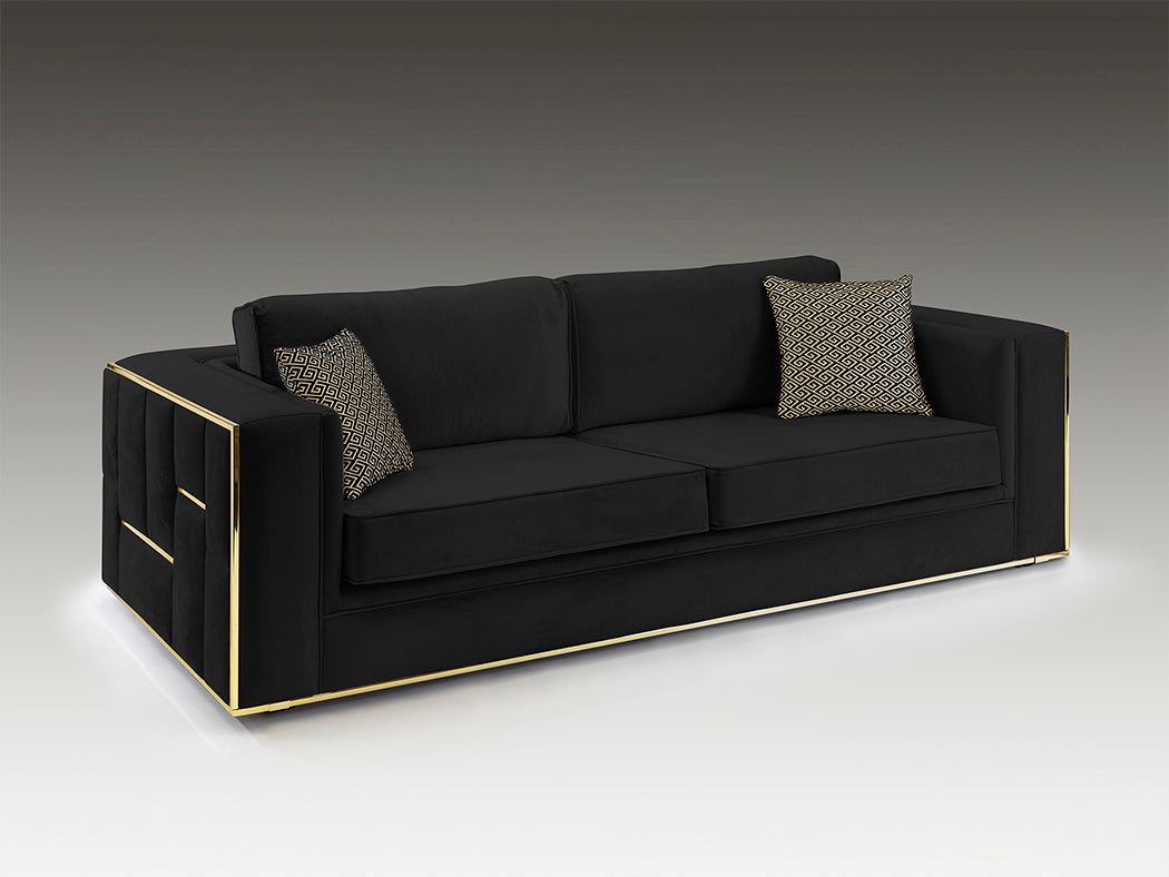 Berlin 3Seater Sofa Blackgold