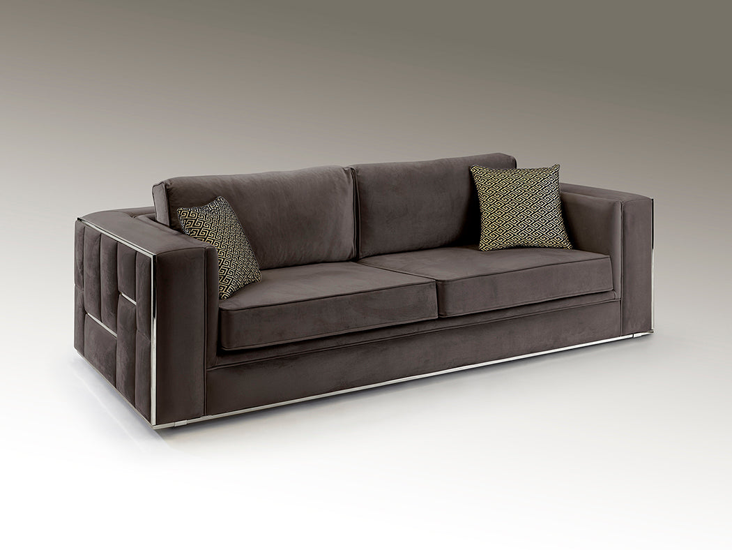 Berlin 3Seater Sofa Greychrome