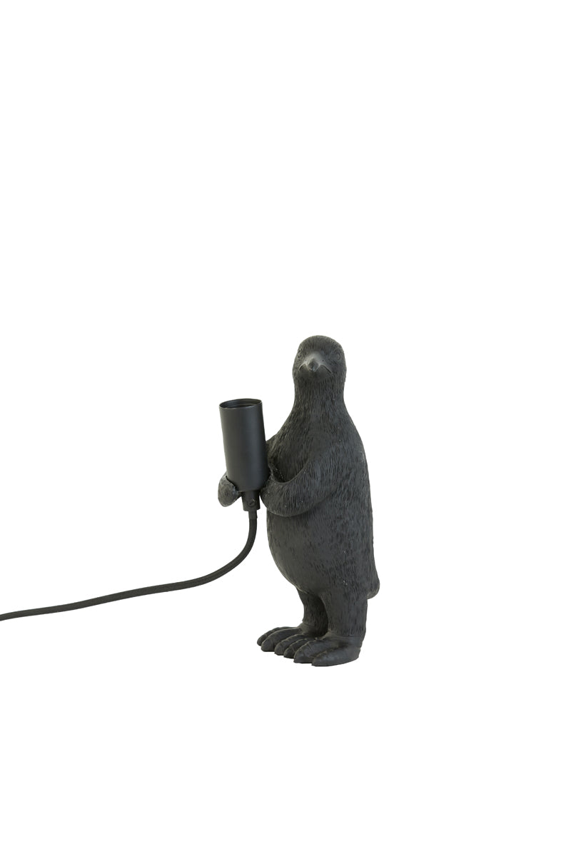 Table Lamp E14 12x12x24 cm Penguin Matt Black